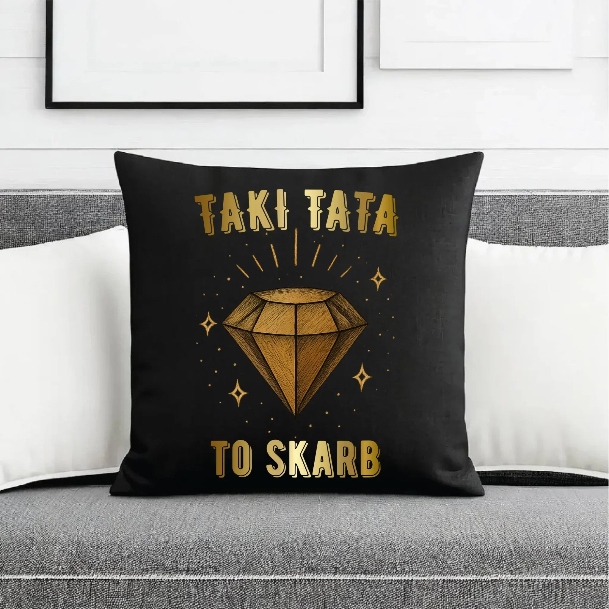 Poduszka dekoracyjna dla taty - Taki tata to skarb - personalizowana DT17 - StoryCups.pl