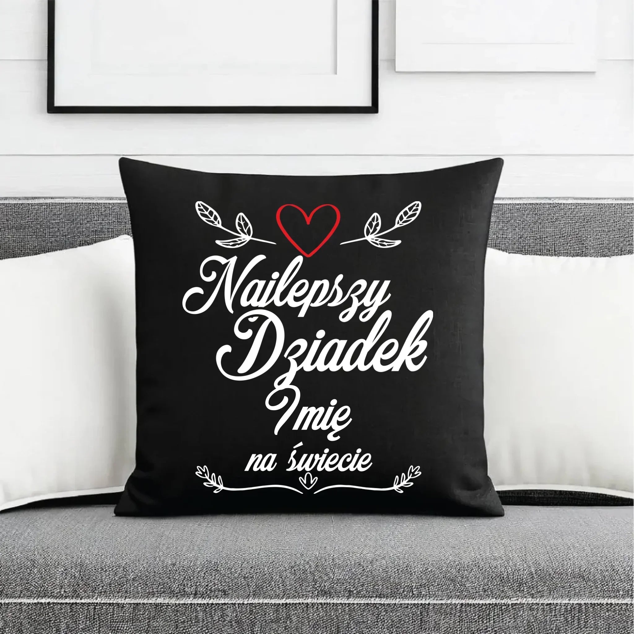 Poduszka dekoracyjna dla dziadka - Najlepszy dziadek na Świecie - personalizowana D12 - StoryCups.pl