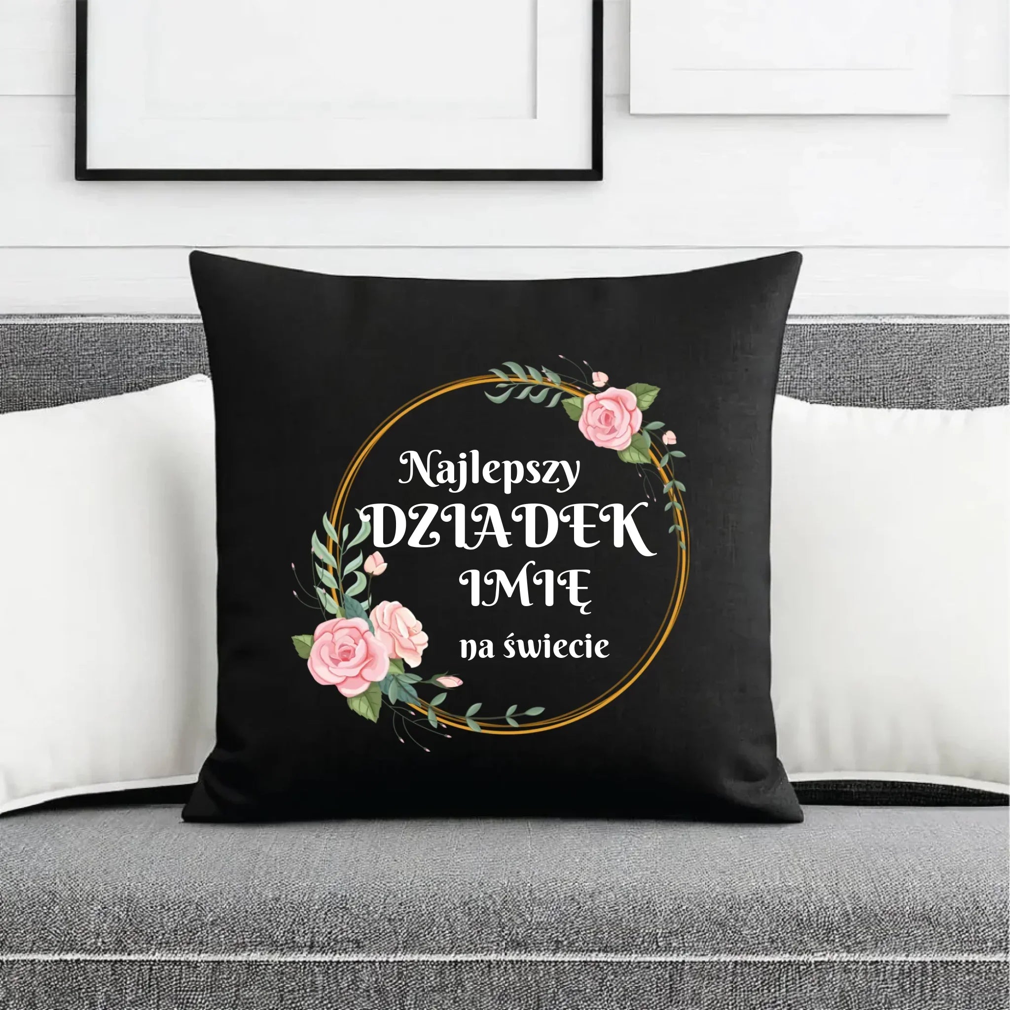 Poduszka dekoracyjna dla dziadka - Najlepszy dziadek na Świecie - personalizowana D04 - StoryCups.pl
