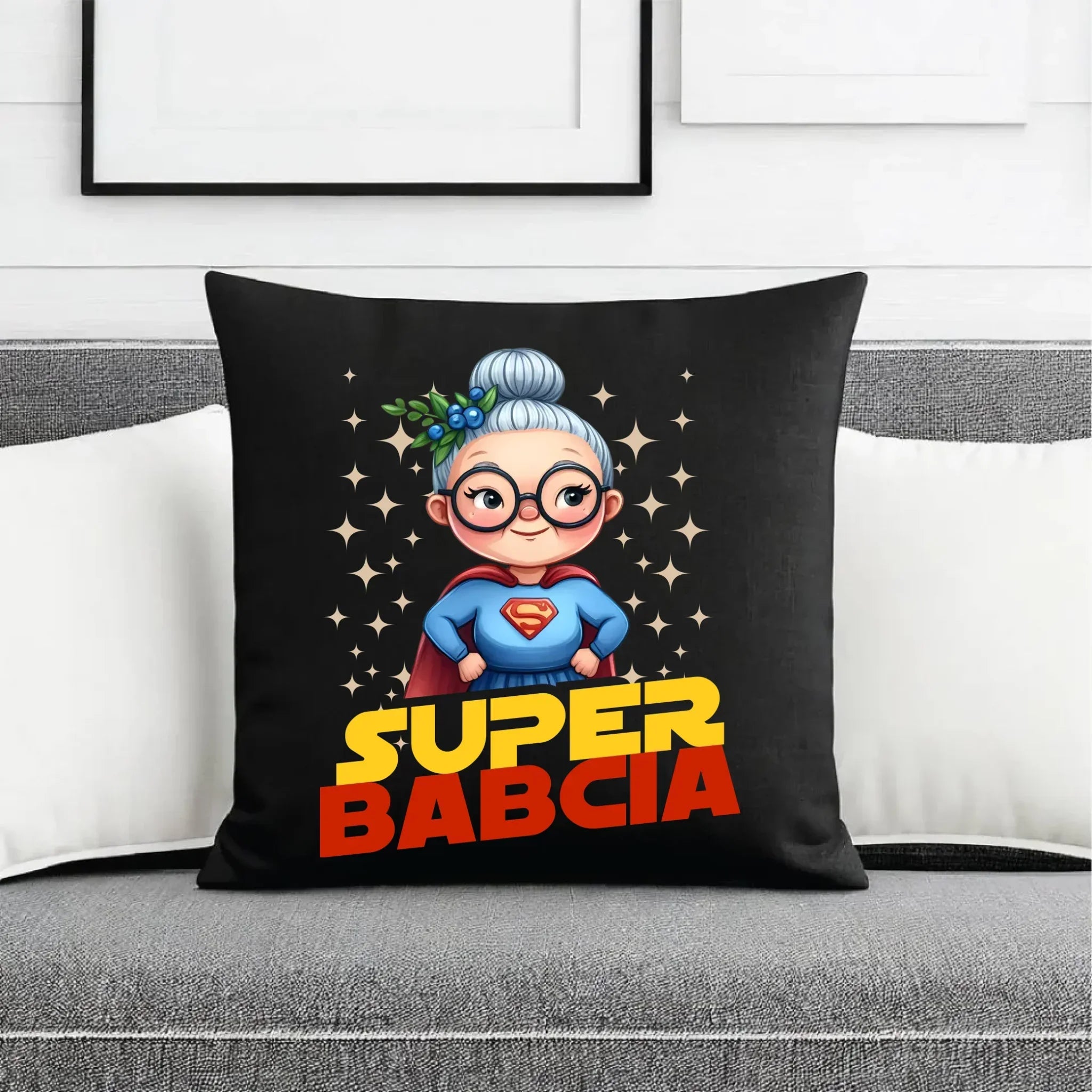 Poduszka dekoracyjna dla babci - Super Babcia B29 - StoryCups.pl