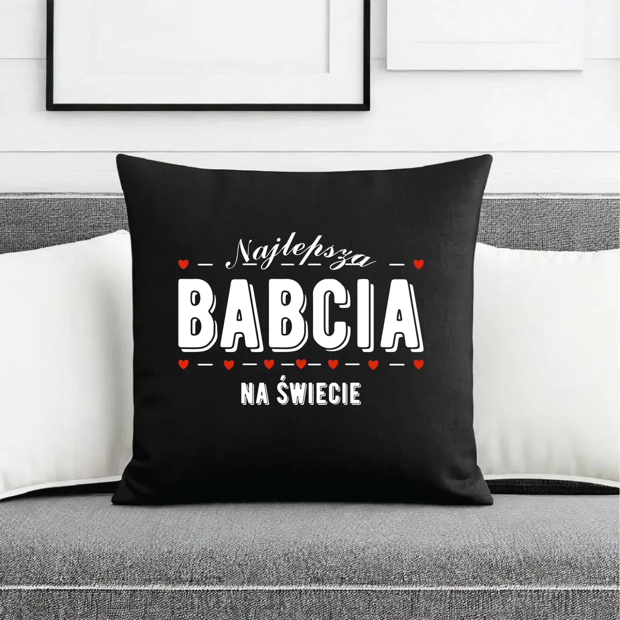 Poduszka dekoracyjna dla babci - Najlepsza babcia na świecie B23 - StoryCups.pl