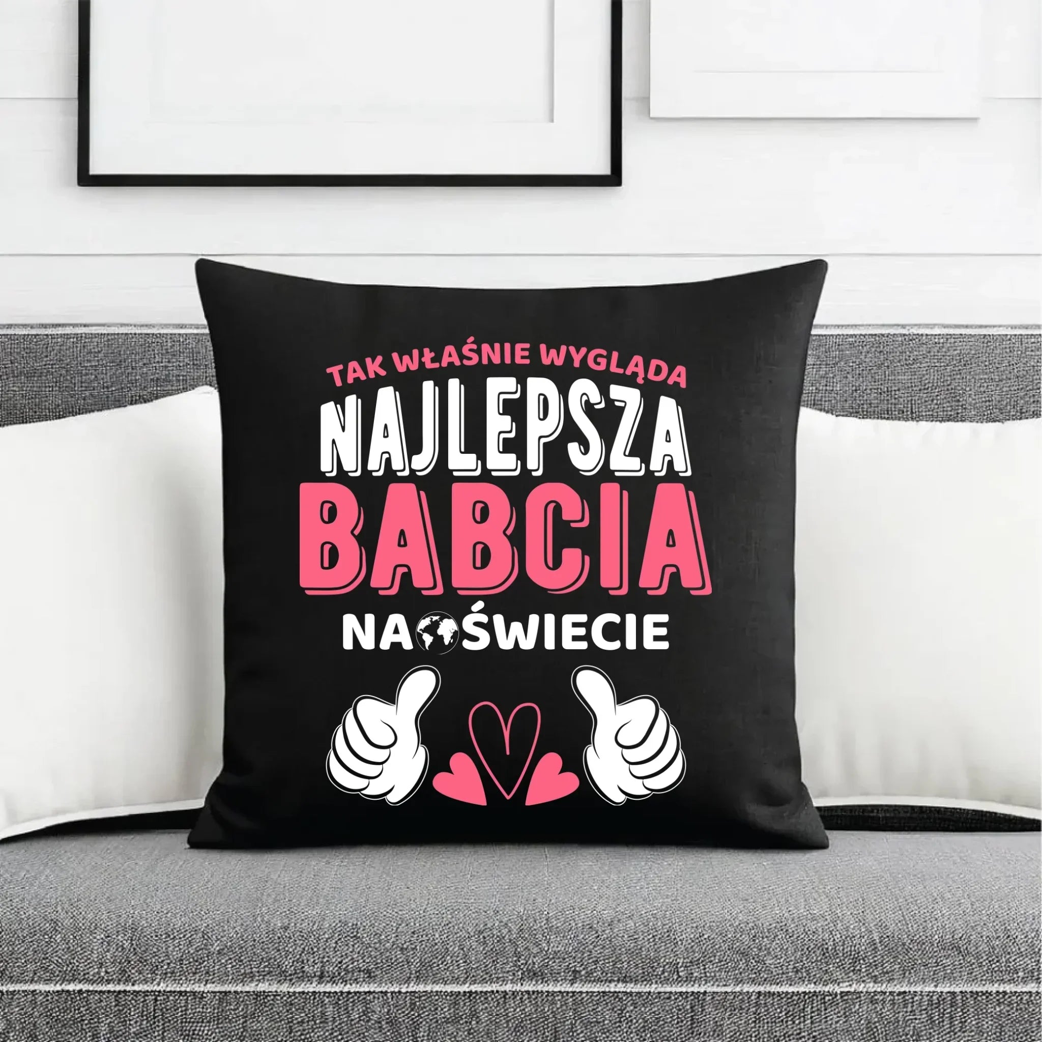 Poduszka dekoracyjna dla babci - Tak wygląda najlepsza babcia na świecie B24 - StoryCups.pl