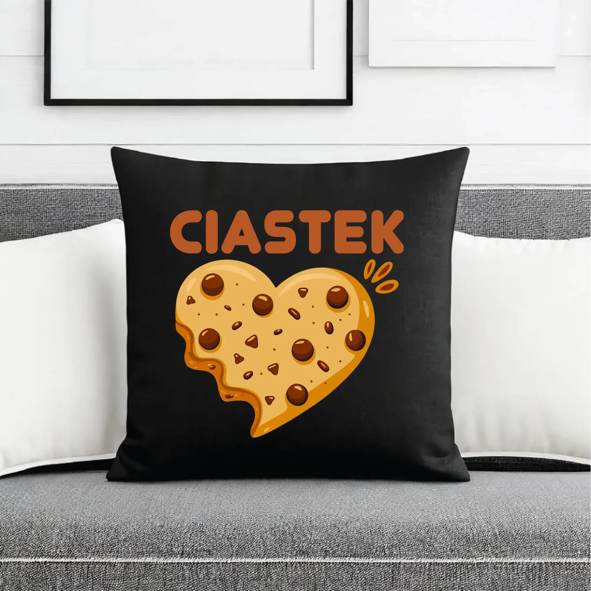 Poduszka dekoracyjna dla niego - Ciastek W54 - StoryCups.pl