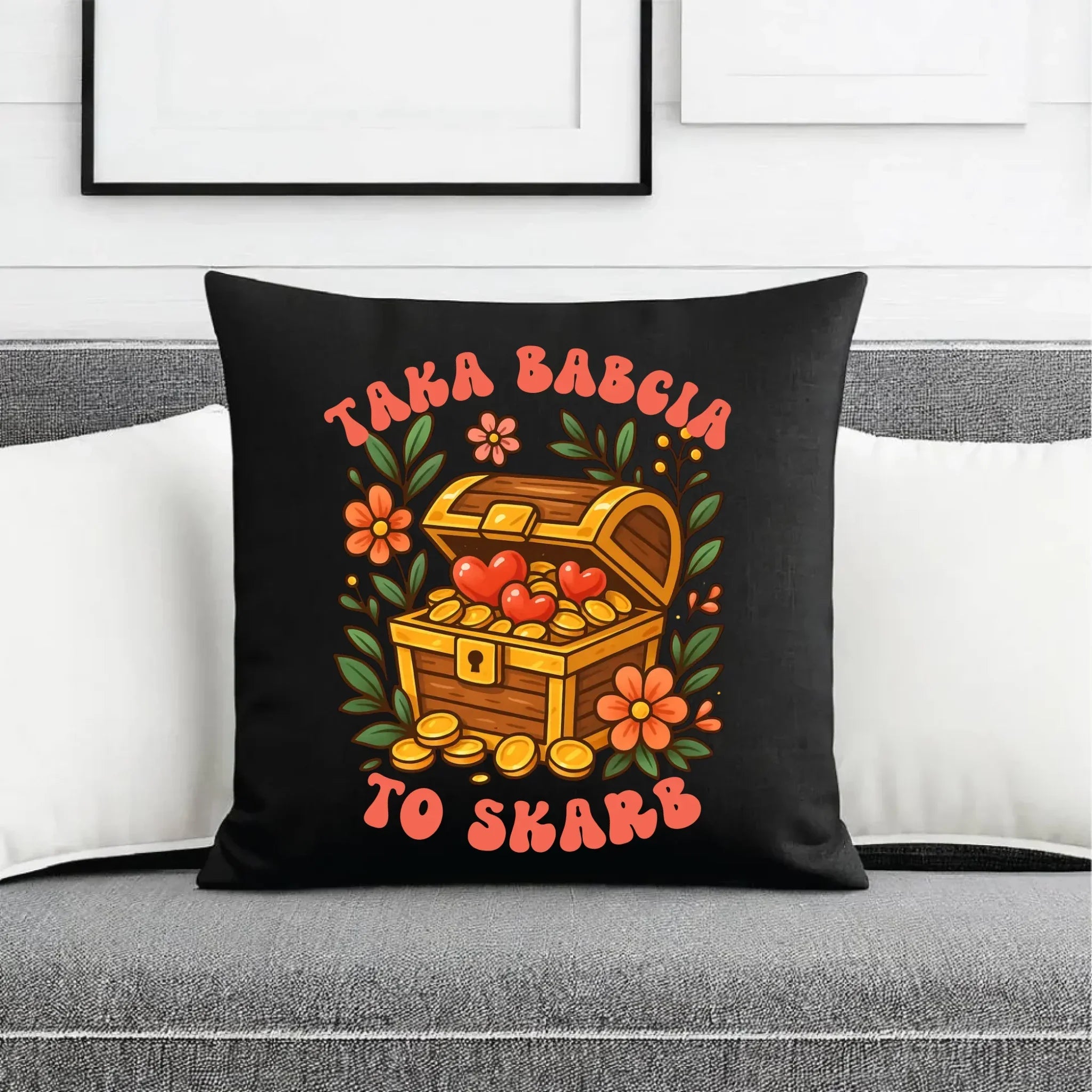 Poduszka dekoracyjna dla babci - Taka Babcia to skarb B19 - StoryCups.pl