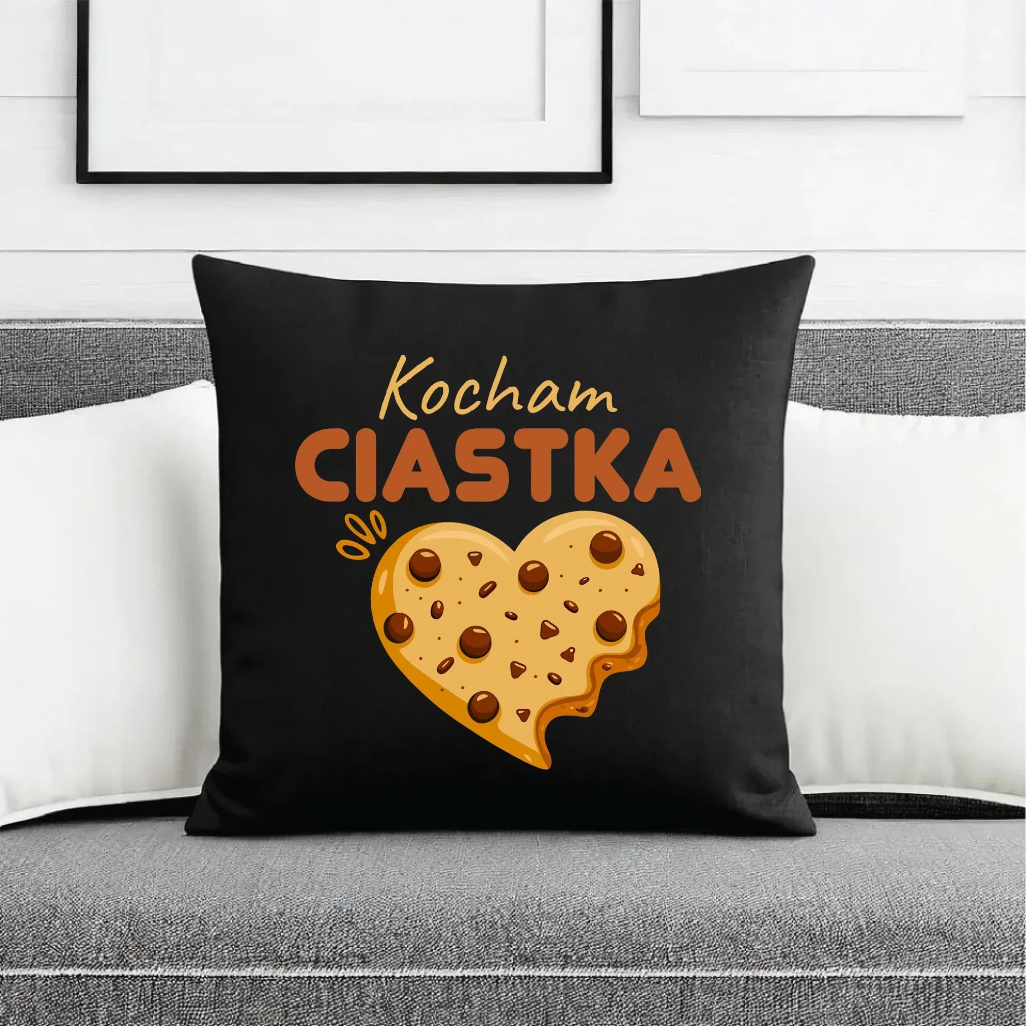 Poduszka dekoracyjna dla niej - Kocham Ciastka W53 - StoryCups.pl
