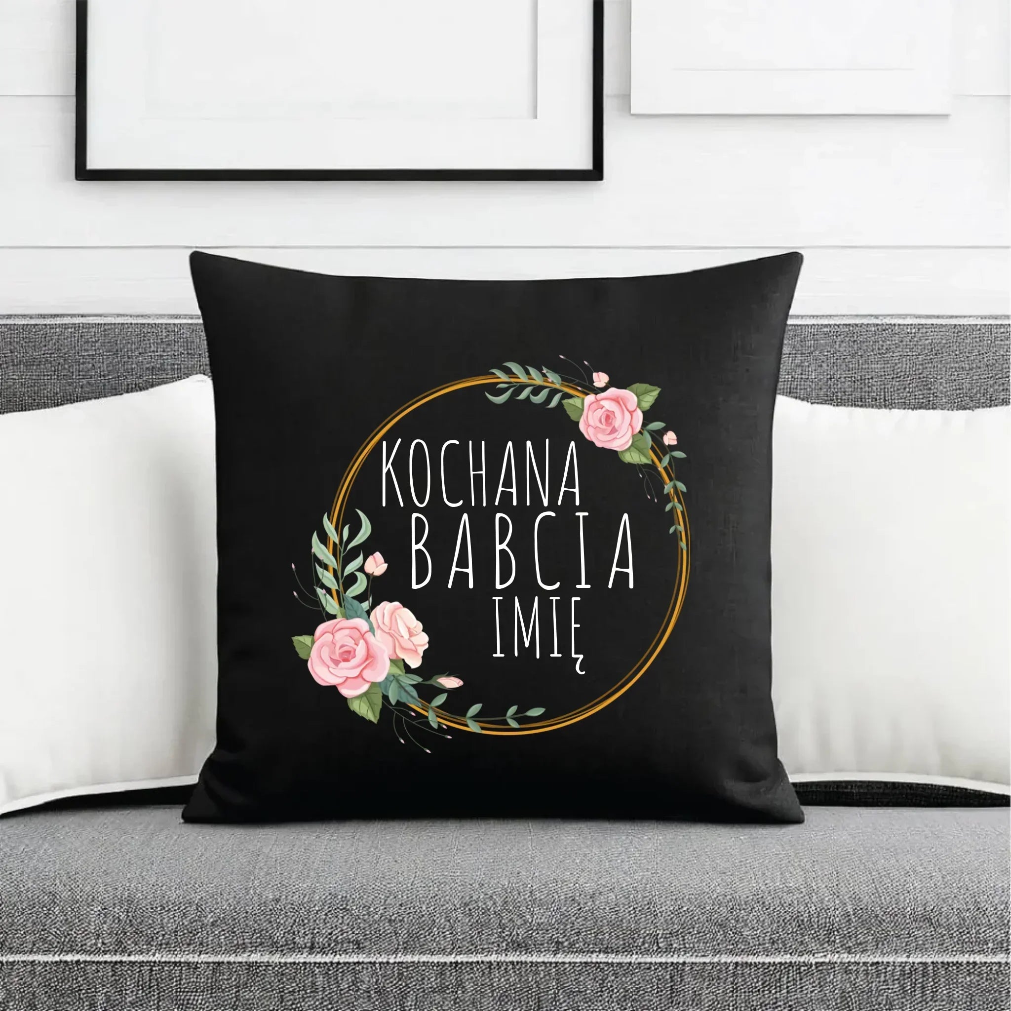 Poduszka dekoracyjna dla babci - Kochana Babcia - personalizowana B10 - StoryCups.pl