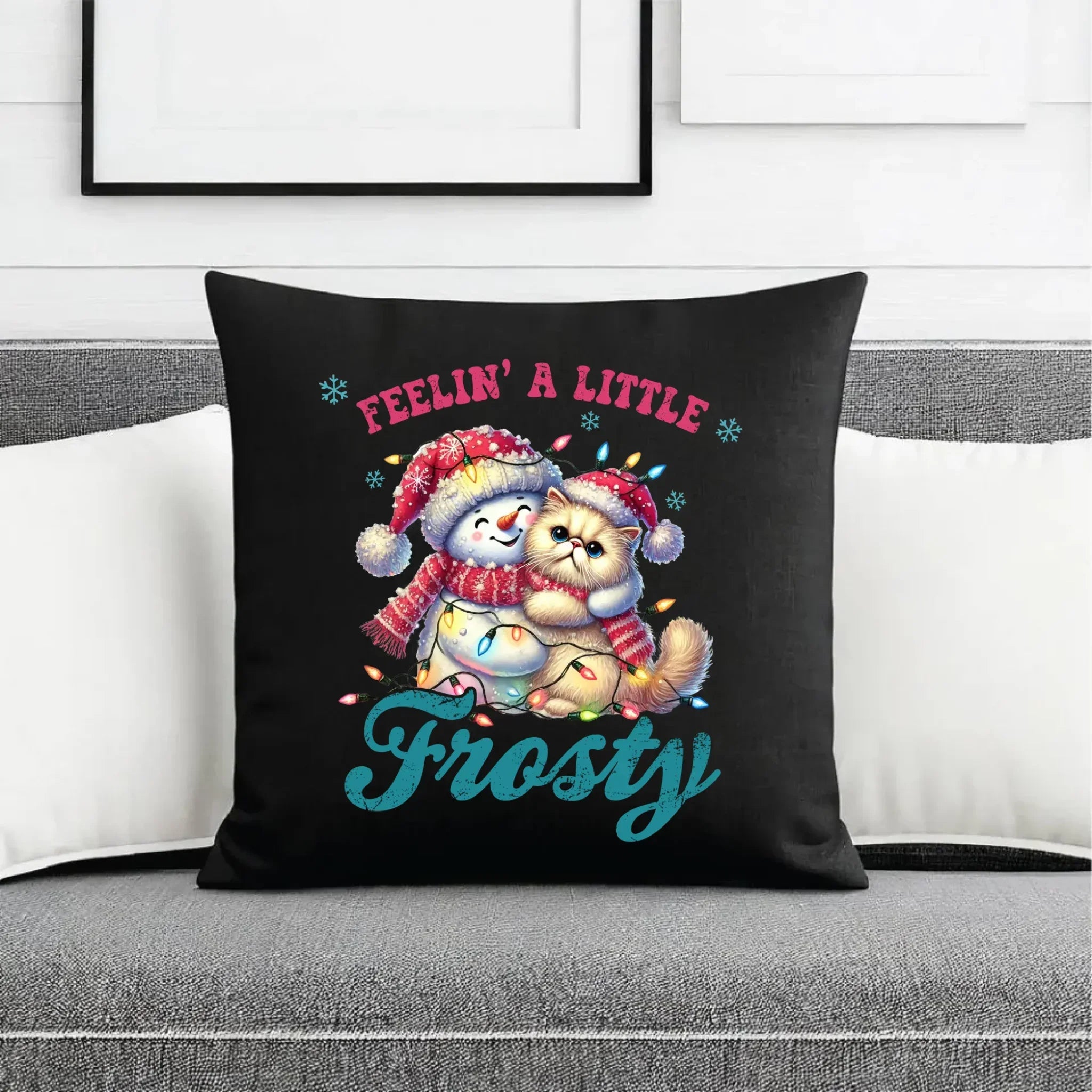 Poduszka dekoracyjna świąteczna - Feelin' a little frosty BN52 - StoryCups.pl