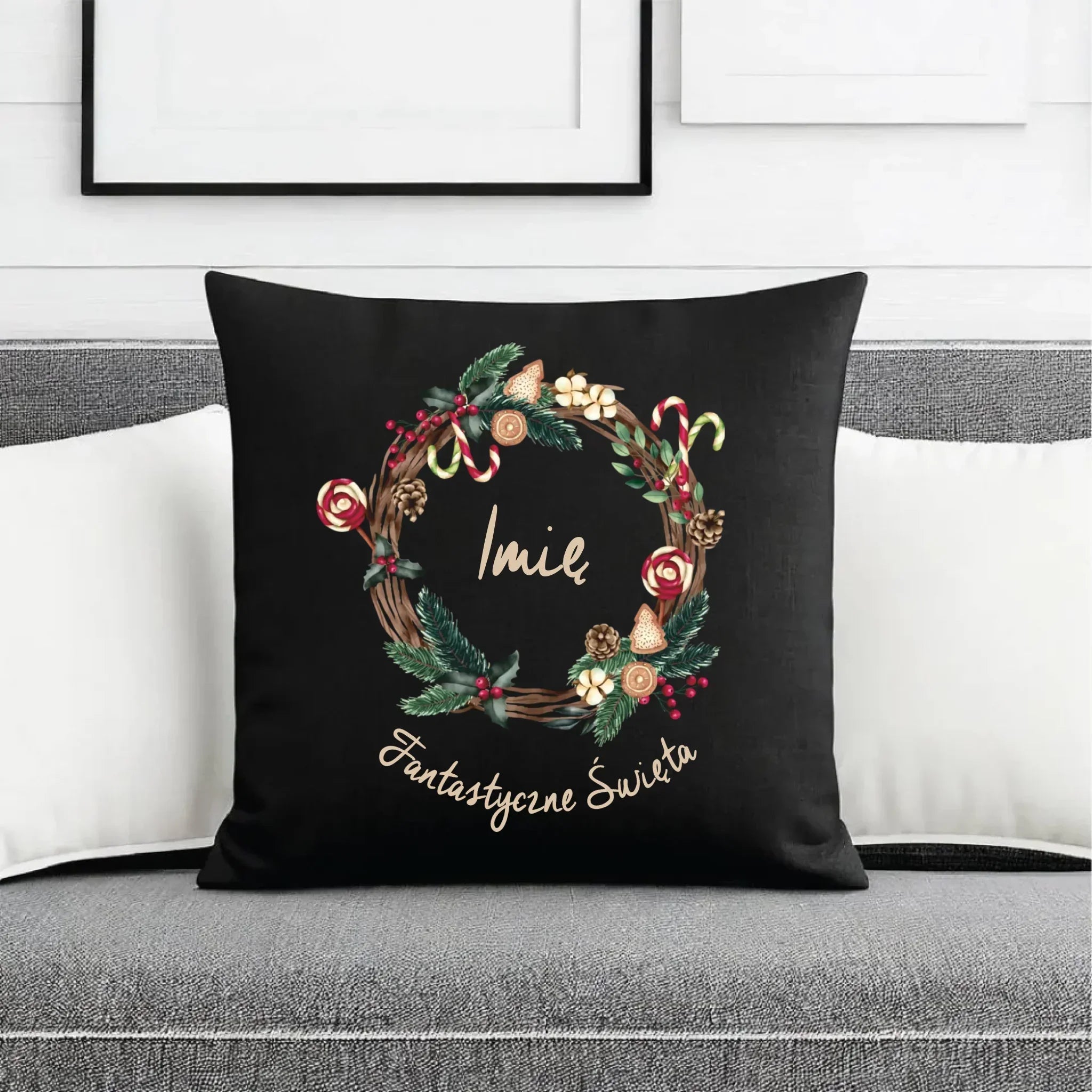 Poduszka dekoracyjna świąteczna - Fantastyczne Święta - personalizowana BN14 - StoryCups.pl