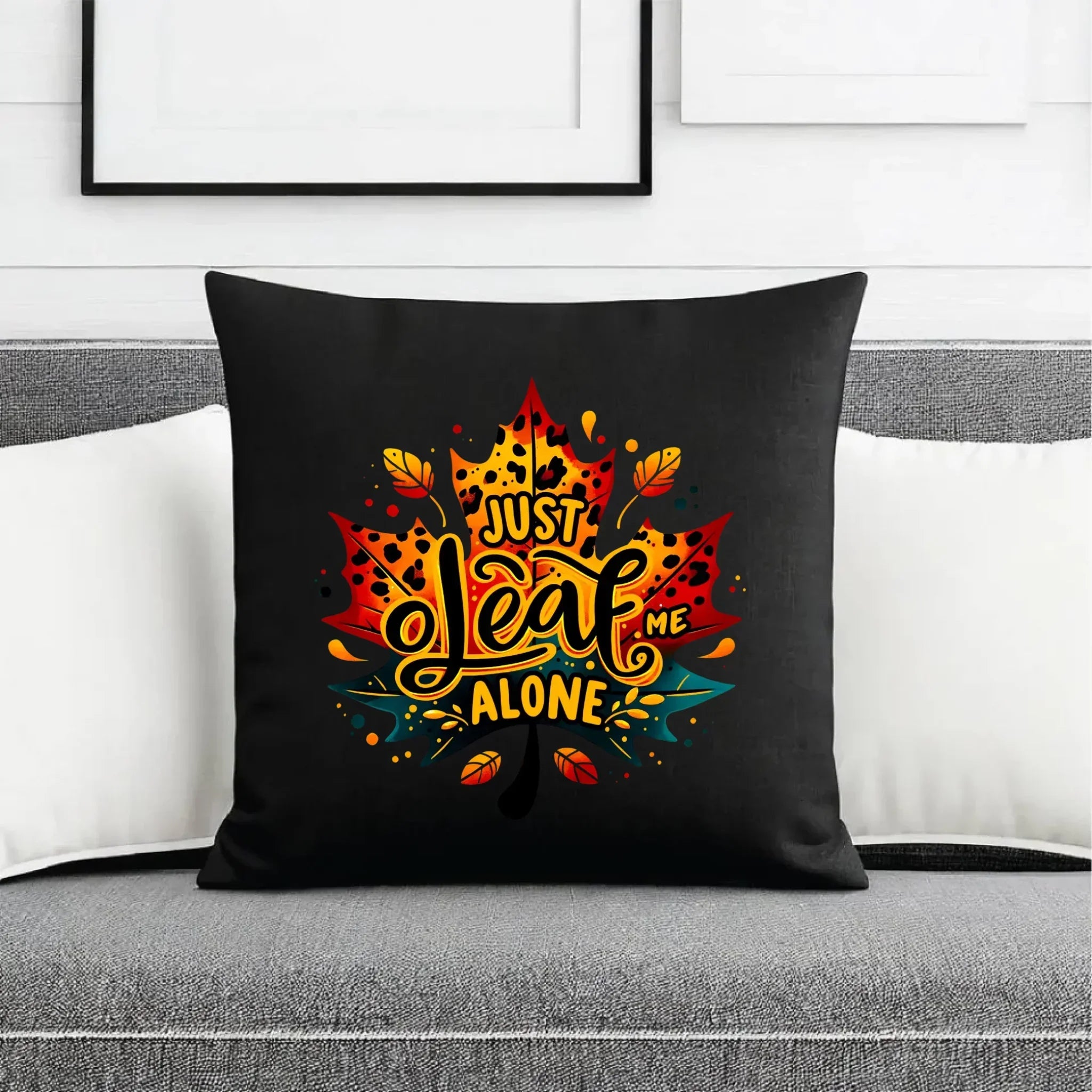 Poduszka dekoracyjna jesienna - Just leaf me alone JS22 - StoryCups.pl