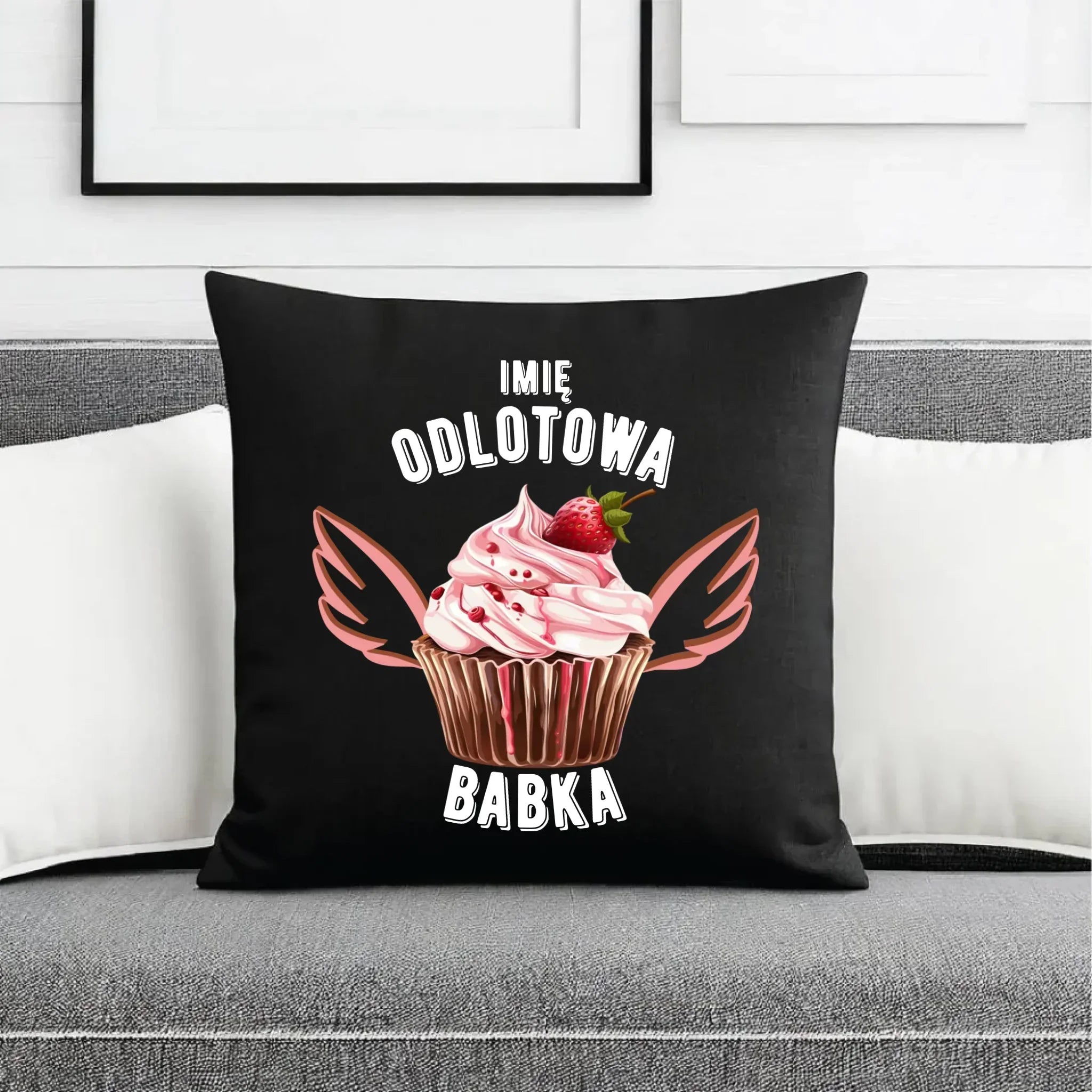 Poduszka dekoracyjna - Odlotowa babka - personalizowana DZ06 - StoryCups.pl