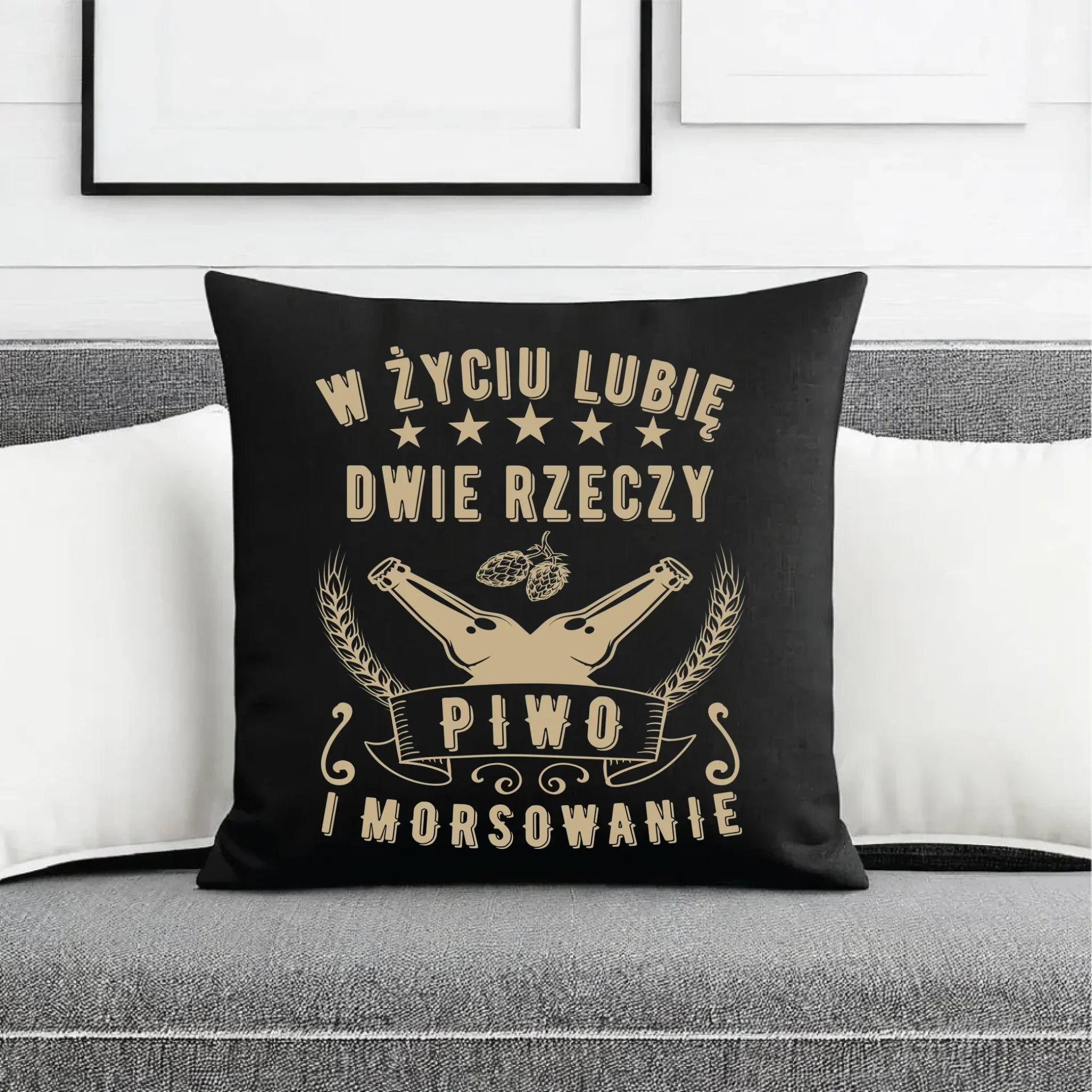 Poduszka dekoracyjna - prezent dla morsa - Piwo i morsowanie - Mors HM09 - StoryCups.pl