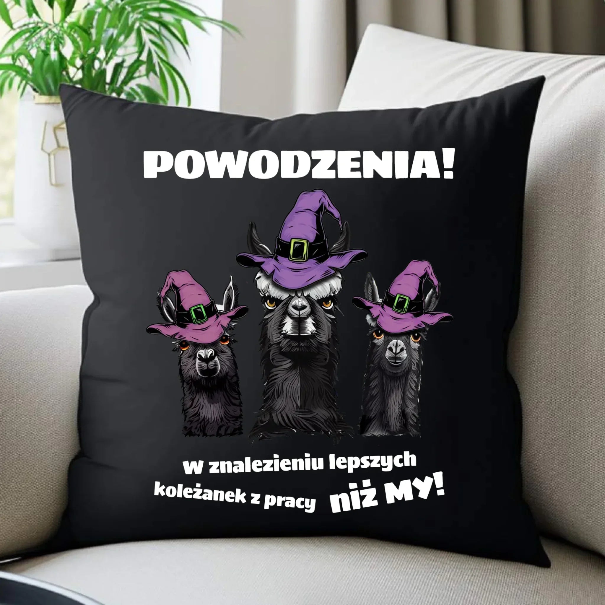 Poduszka dekoracyjna na odejście z pracy - Powodzenia w znalezieniu lepszych koleżanek OP07 - StoryCups.pl