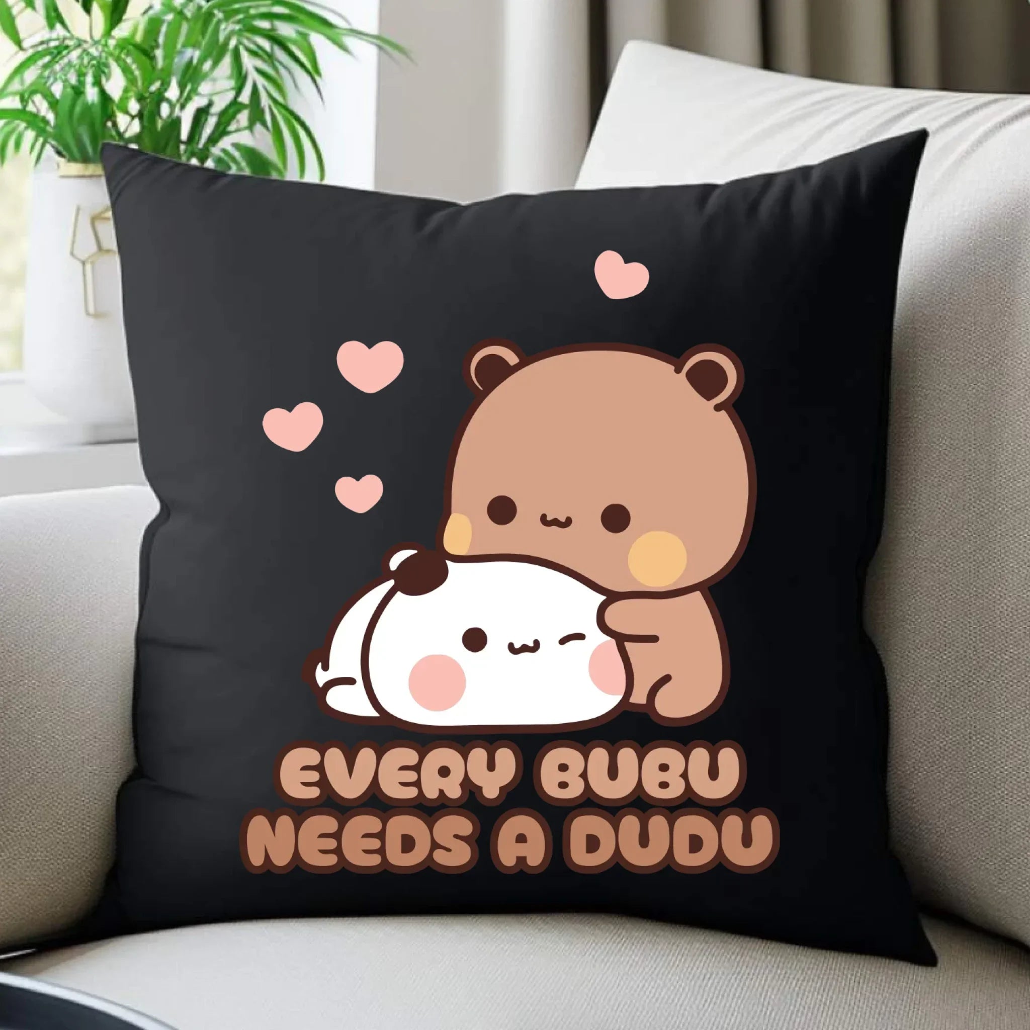 Poduszka dekoracyjna dla par - Every Bubu needs a Dudu W33 - StoryCups.pl