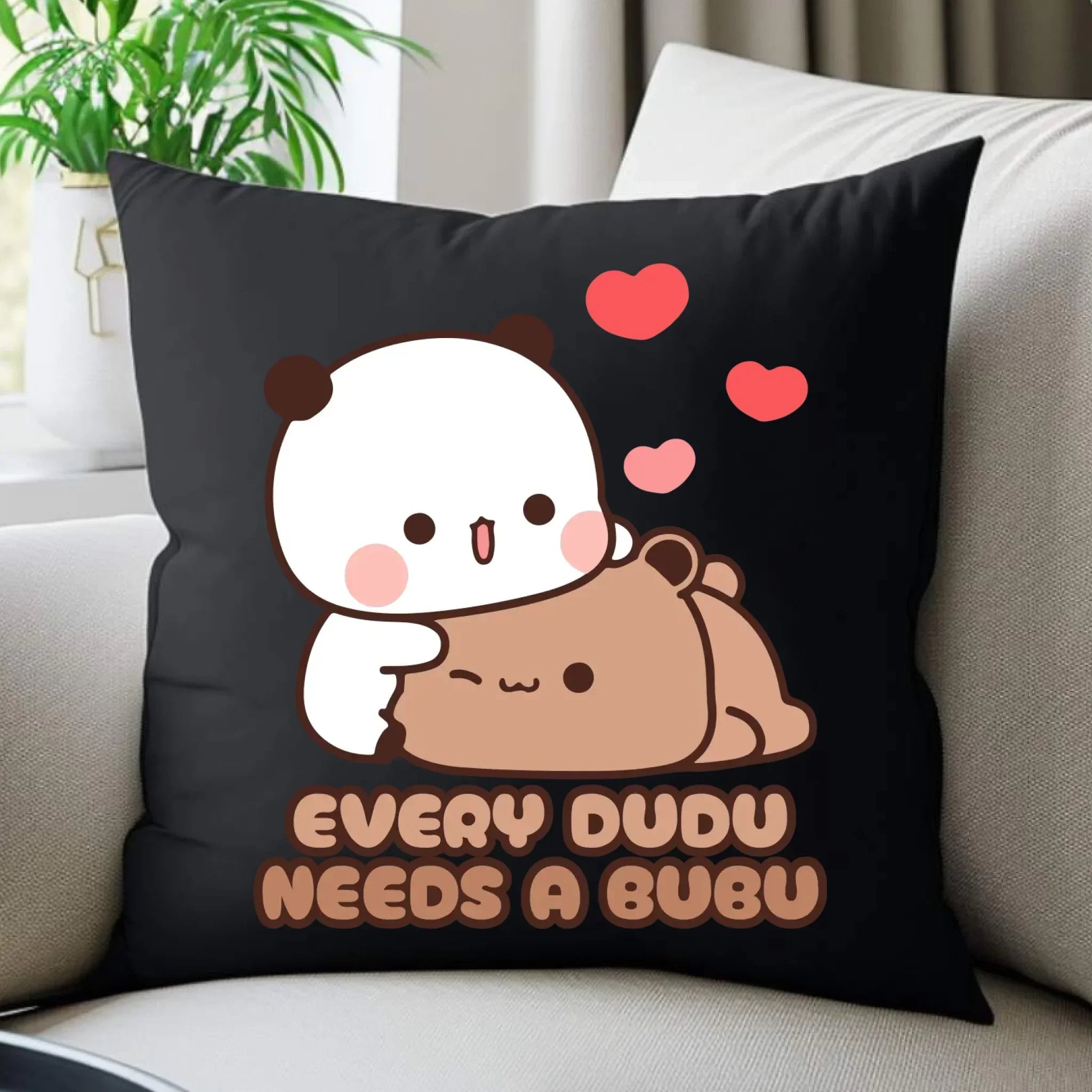 Poduszka dekoracyjna dla par - Every Dudu needs a Bubu W32 - StoryCups.pl
