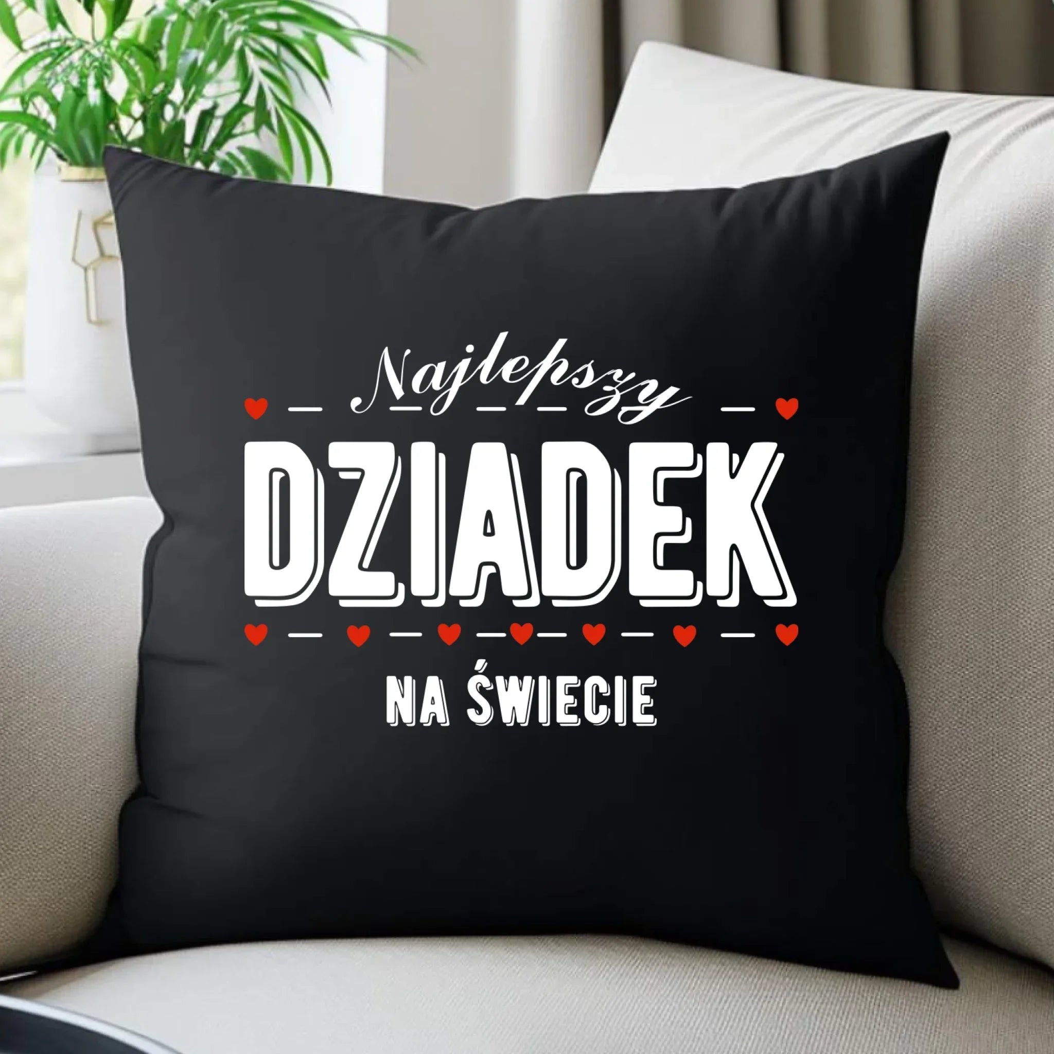Poduszka dekoracyjna dla dziadka - Najlepszy dziadek na świecie D23 - StoryCups.pl