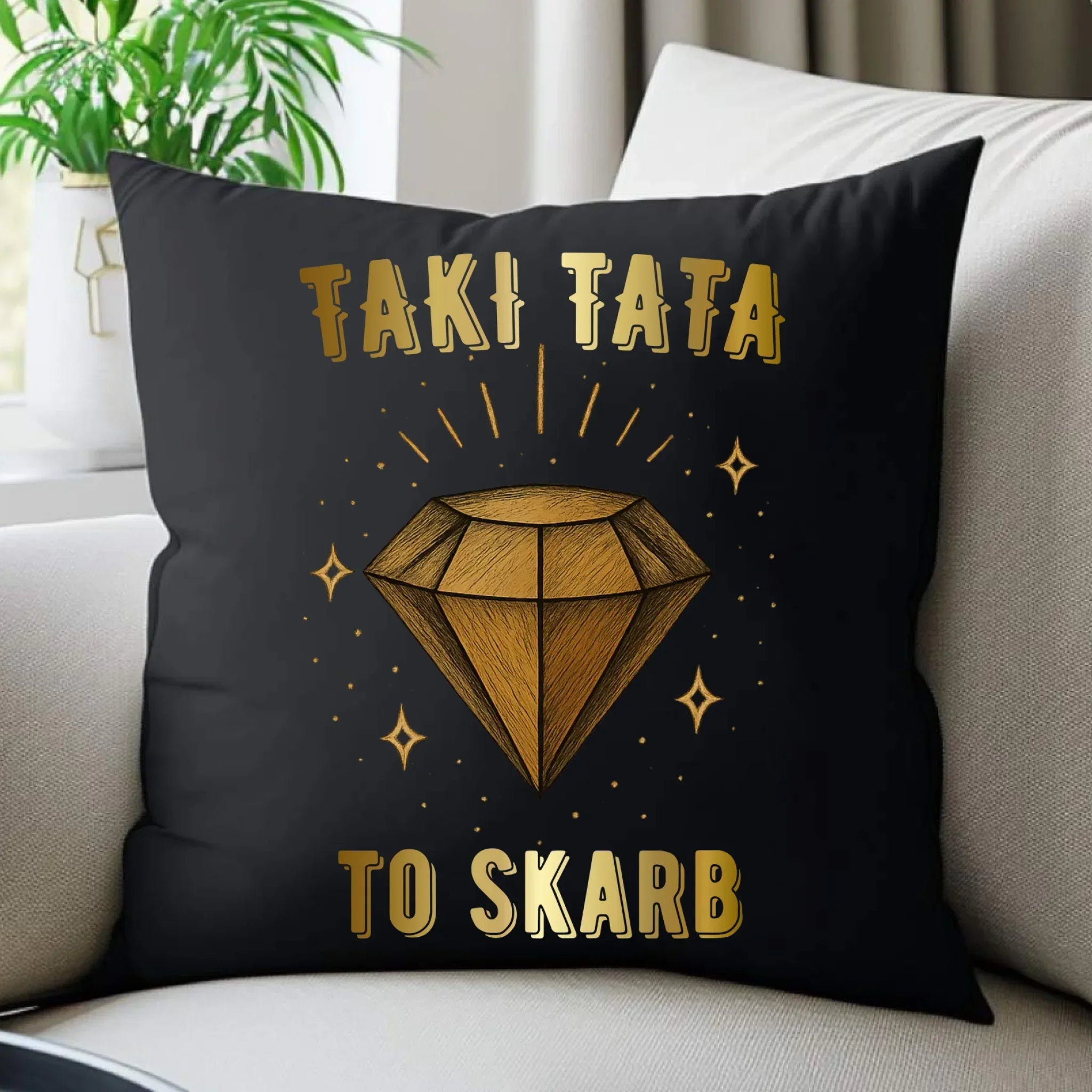 Poduszka dekoracyjna dla taty - Taki tata to skarb - personalizowana DT17 - StoryCups.pl