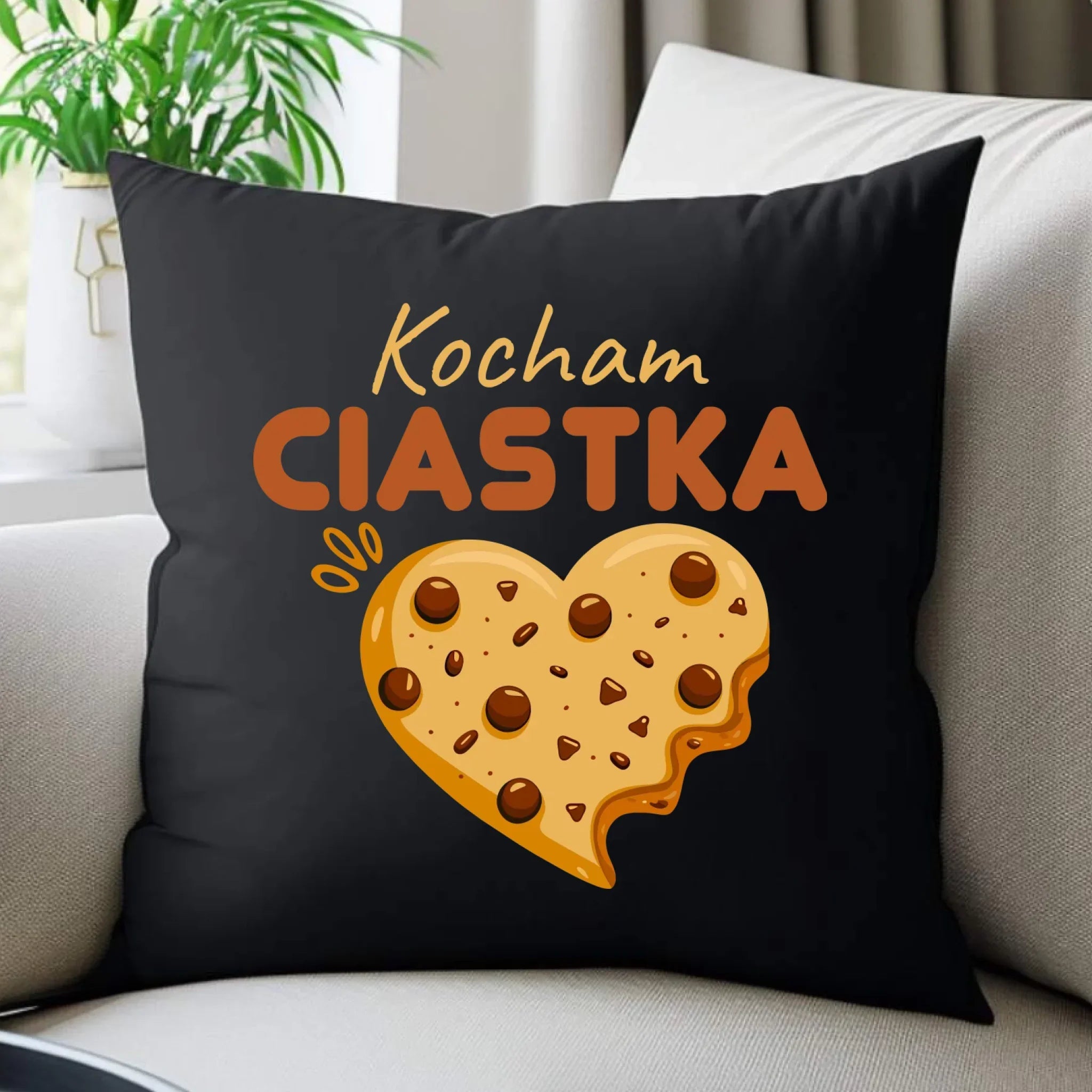 Poduszka dekoracyjna dla niej - Kocham Ciastka W53 - StoryCups.pl