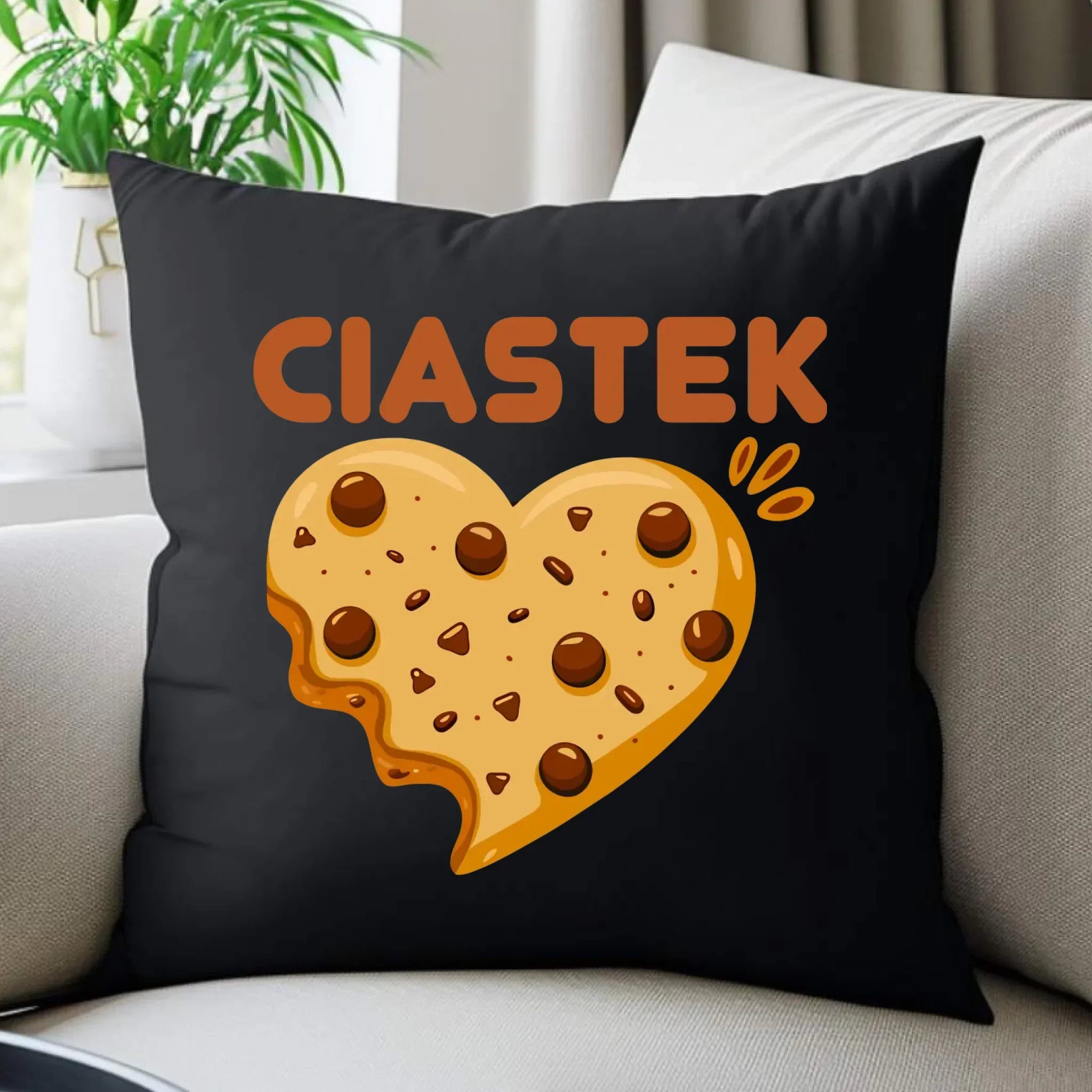 Poduszka dekoracyjna dla niego - Ciastek W54 - StoryCups.pl