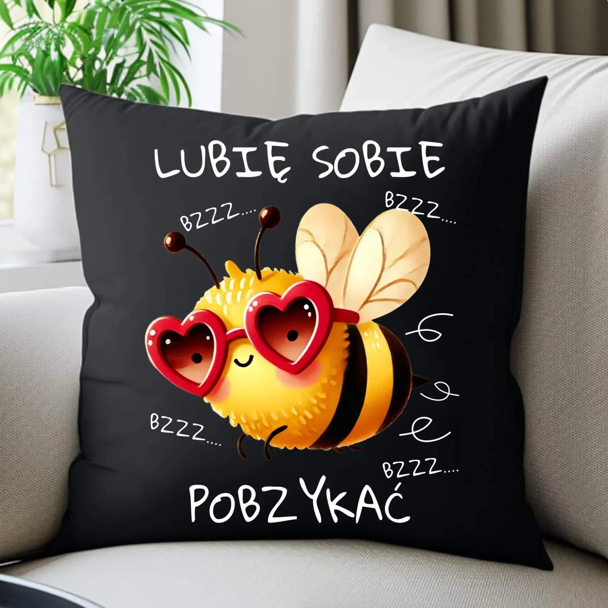 Poduszka dekoracyjna - Lubię sobie pobzykać W51 - StoryCups.pl
