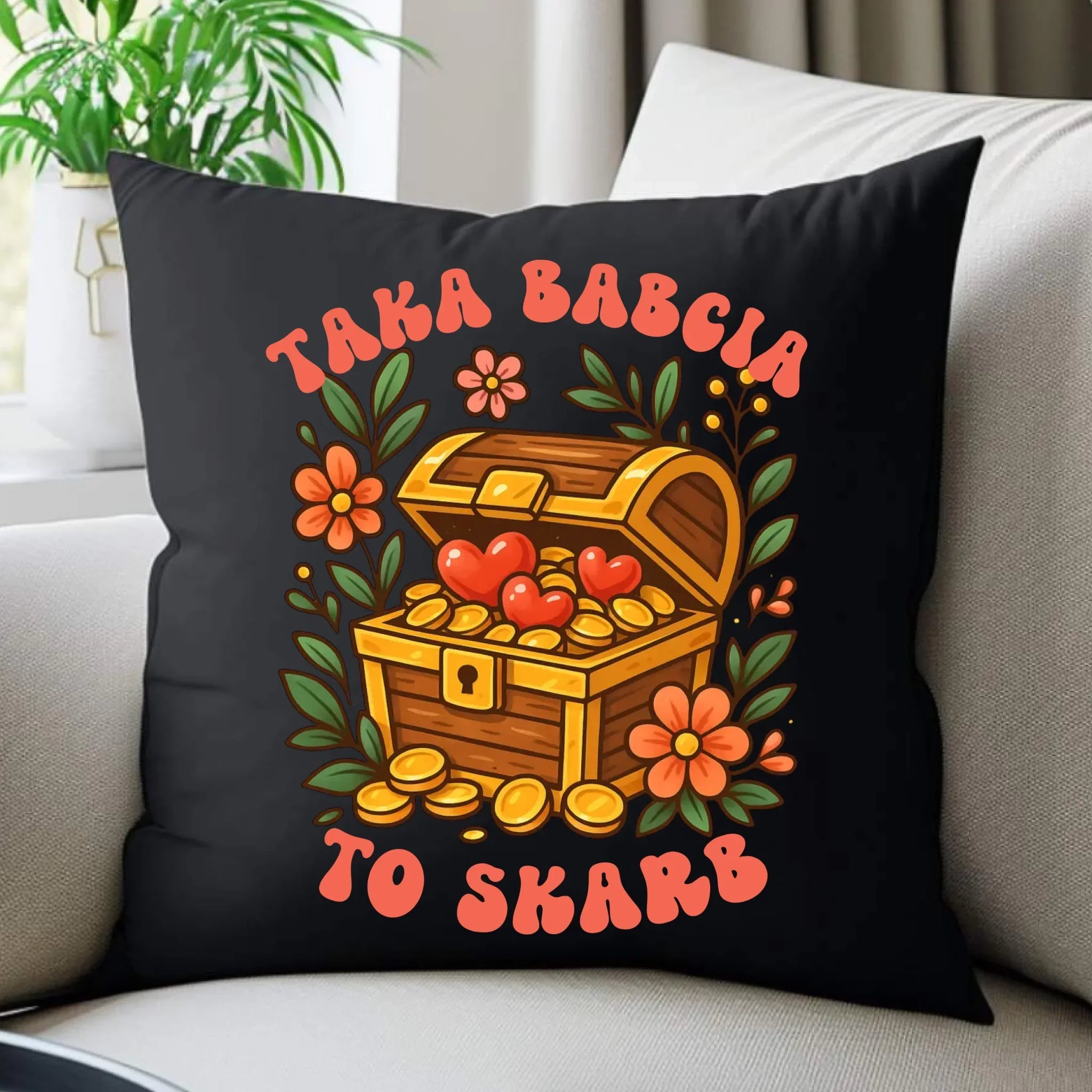 Poduszka dekoracyjna dla babci - Taka Babcia to skarb B19 - StoryCups.pl