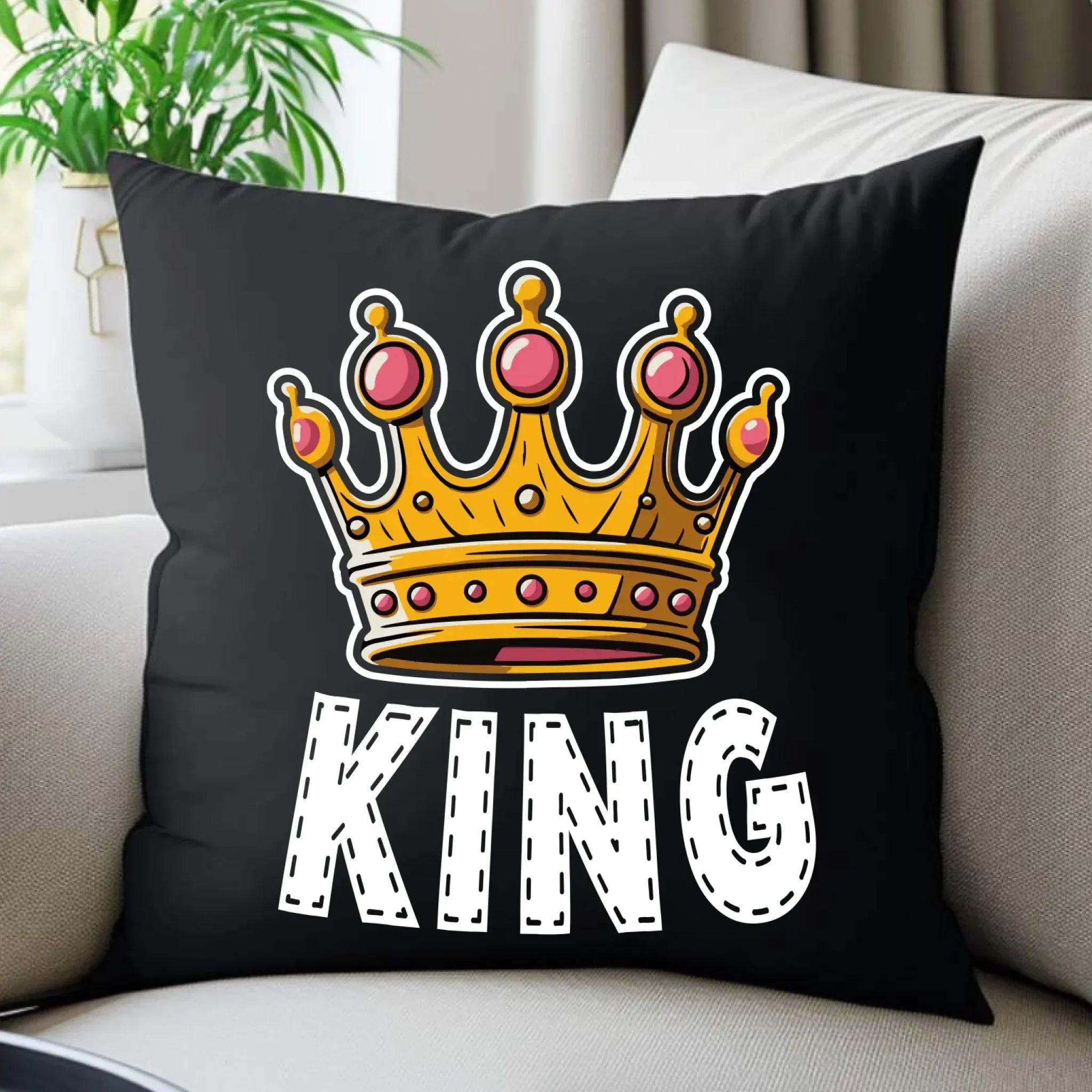 Poduszka dekoracyjna dla niego - King W41 - StoryCups.pl