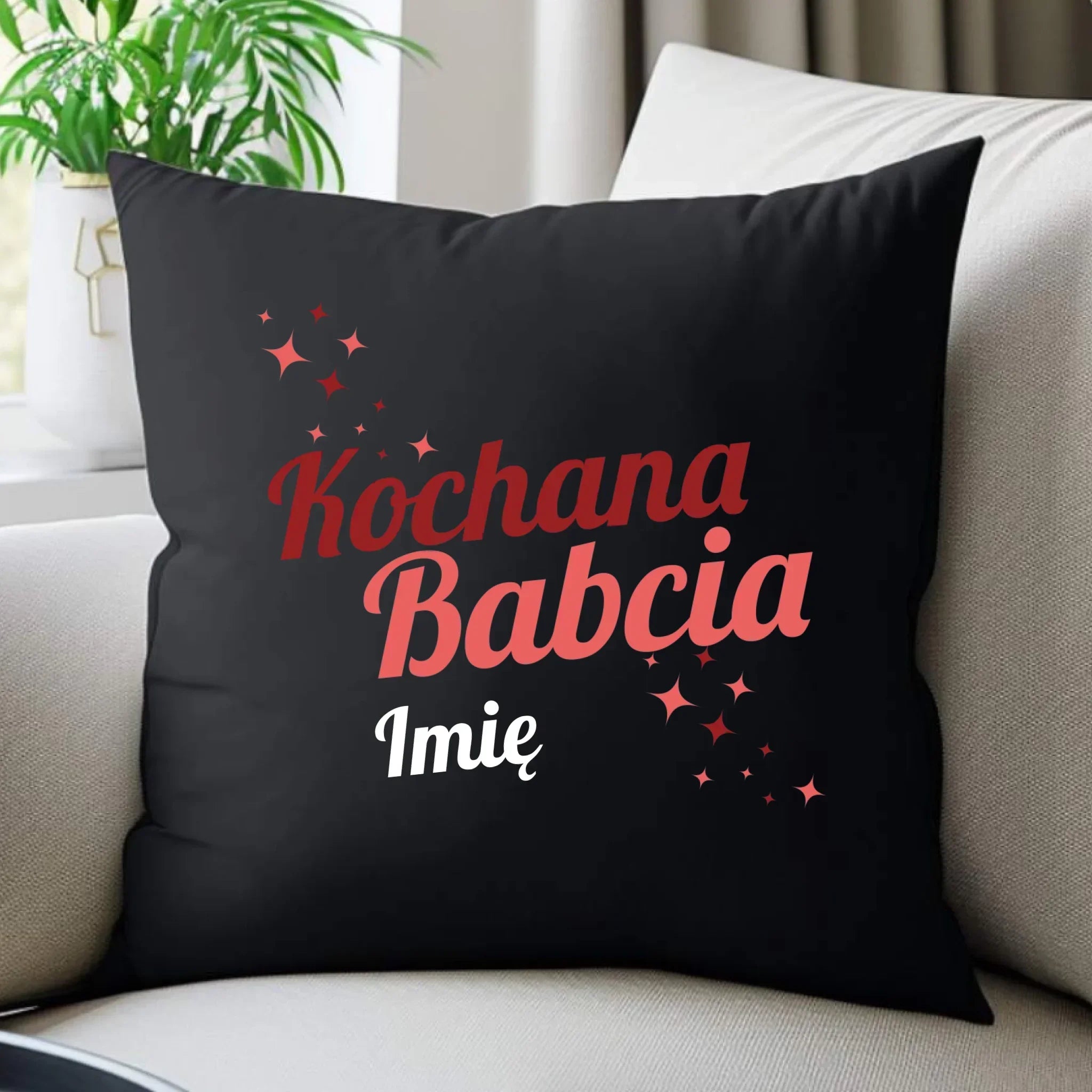 Poduszka dekoracyjna dla babci - Kochana Babcia - personalizowana B05 - StoryCups.pl