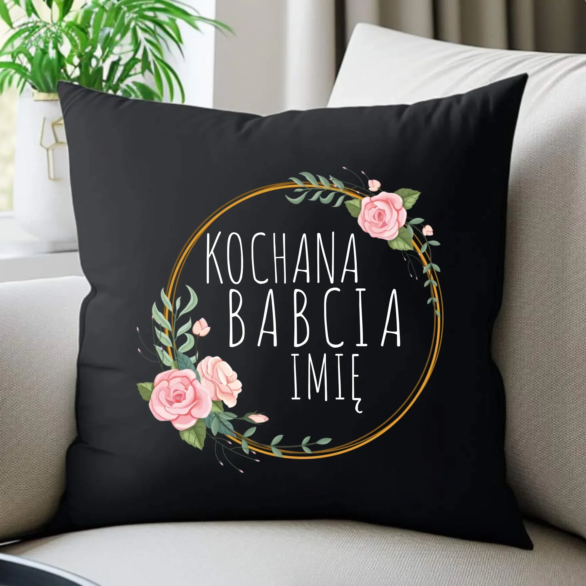 Poduszka dekoracyjna dla babci - Kochana Babcia - personalizowana B10 - StoryCups.pl