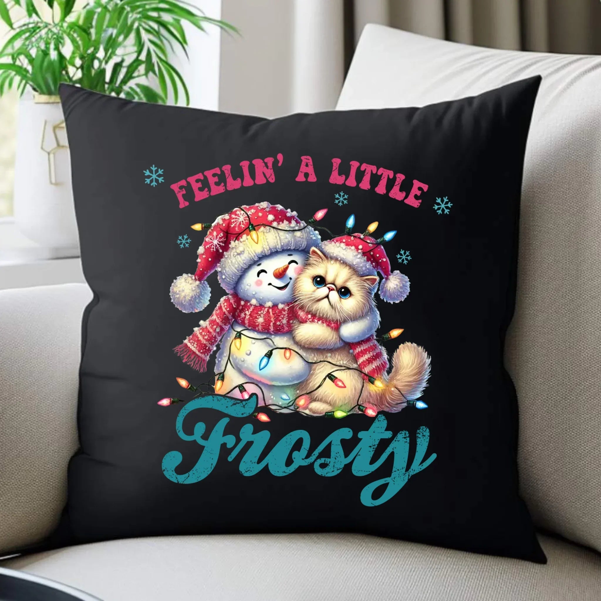 Poduszka dekoracyjna świąteczna - Feelin' a little frosty BN52 - StoryCups.pl