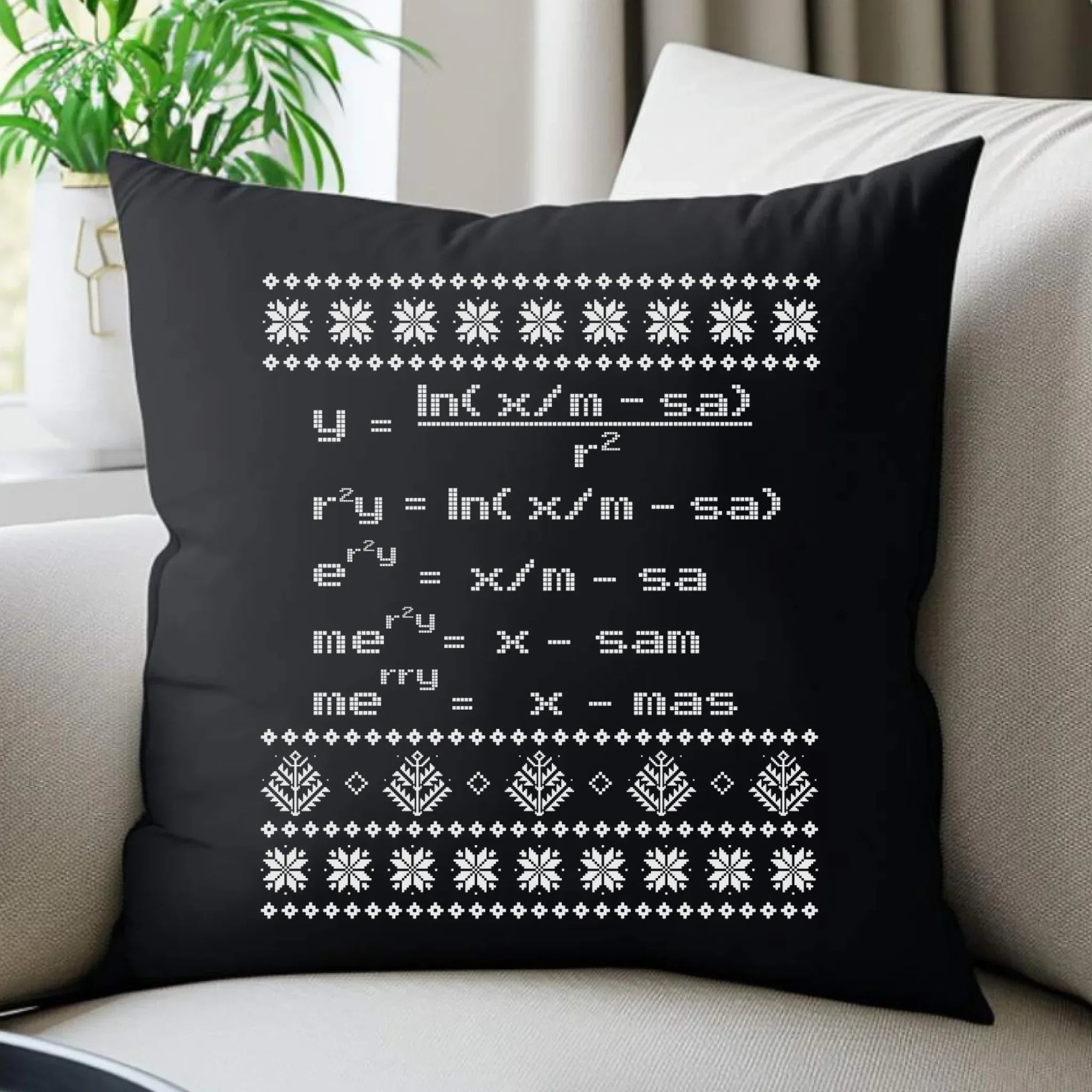Poduszka dekoracyjna świąteczna - Zadanie matematyczne BN108 - StoryCups.pl