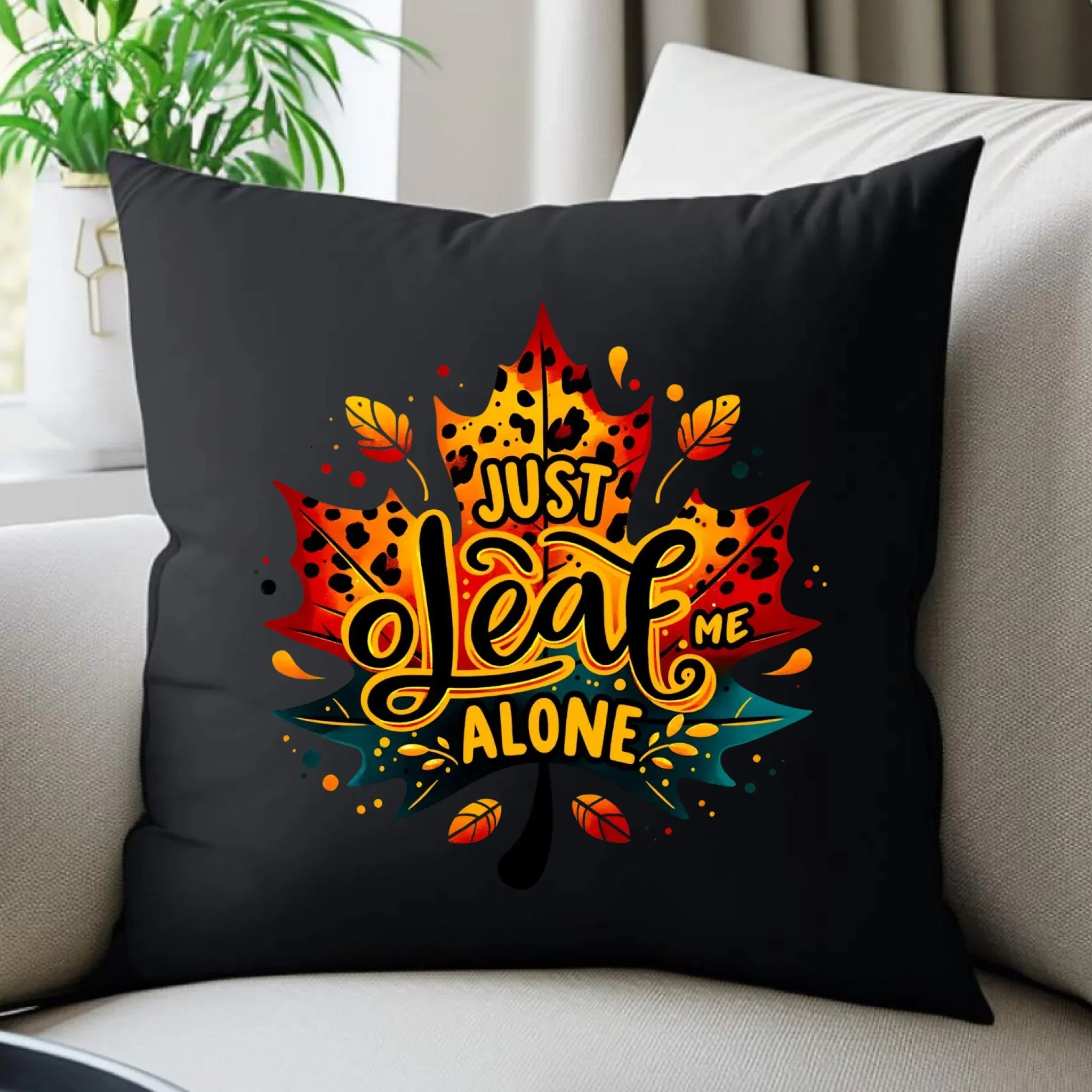 Poduszka dekoracyjna jesienna - Just leaf me alone JS22 - StoryCups.pl