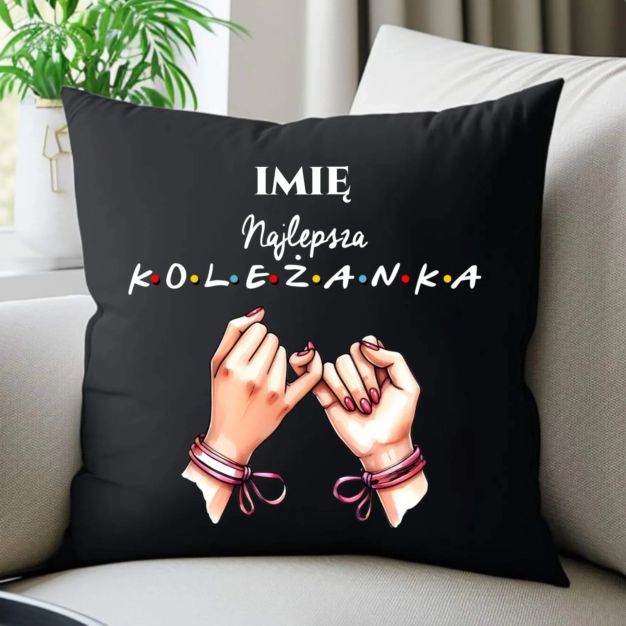 Poduszka dekoracyjna - Najlepsza koleżanka - personalizowana DZ02 - StoryCups.pl