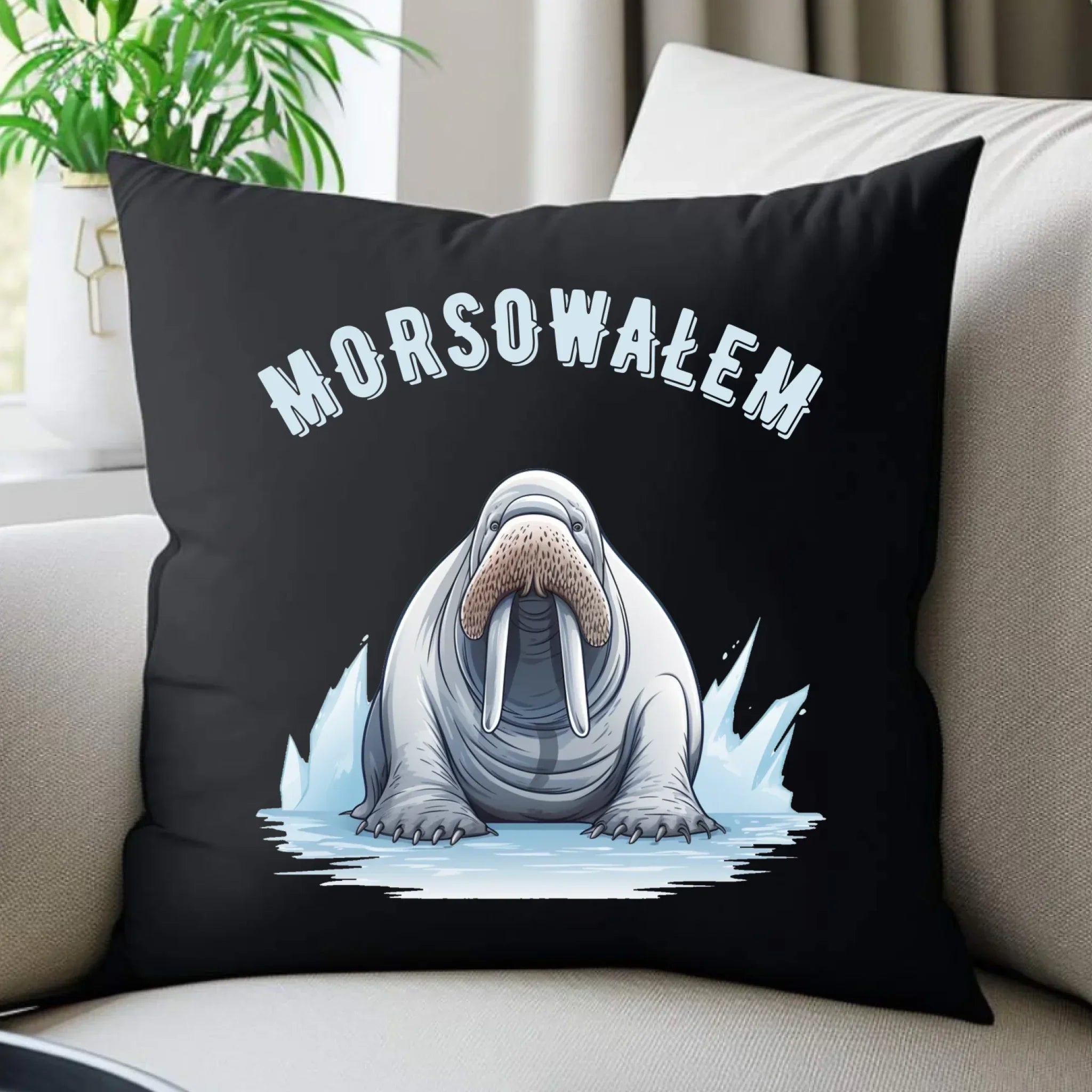 Poduszka dekoracyjna dla morsa - Morsowałem HM01 - StoryCups.pl