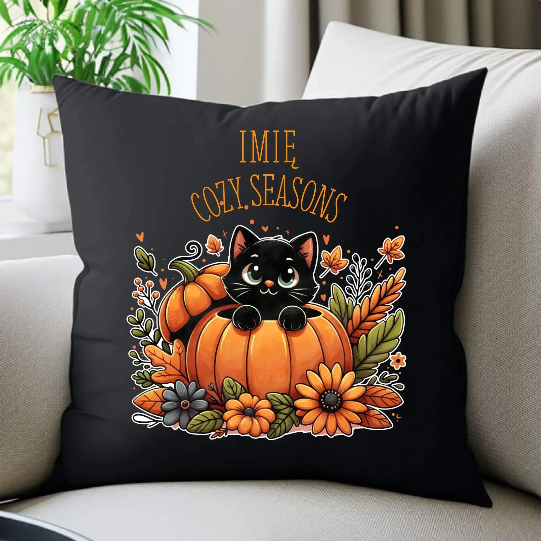 Poduszka dekoracyjna - Cozy Seasons - personalizowana JS01 - StoryCups.pl