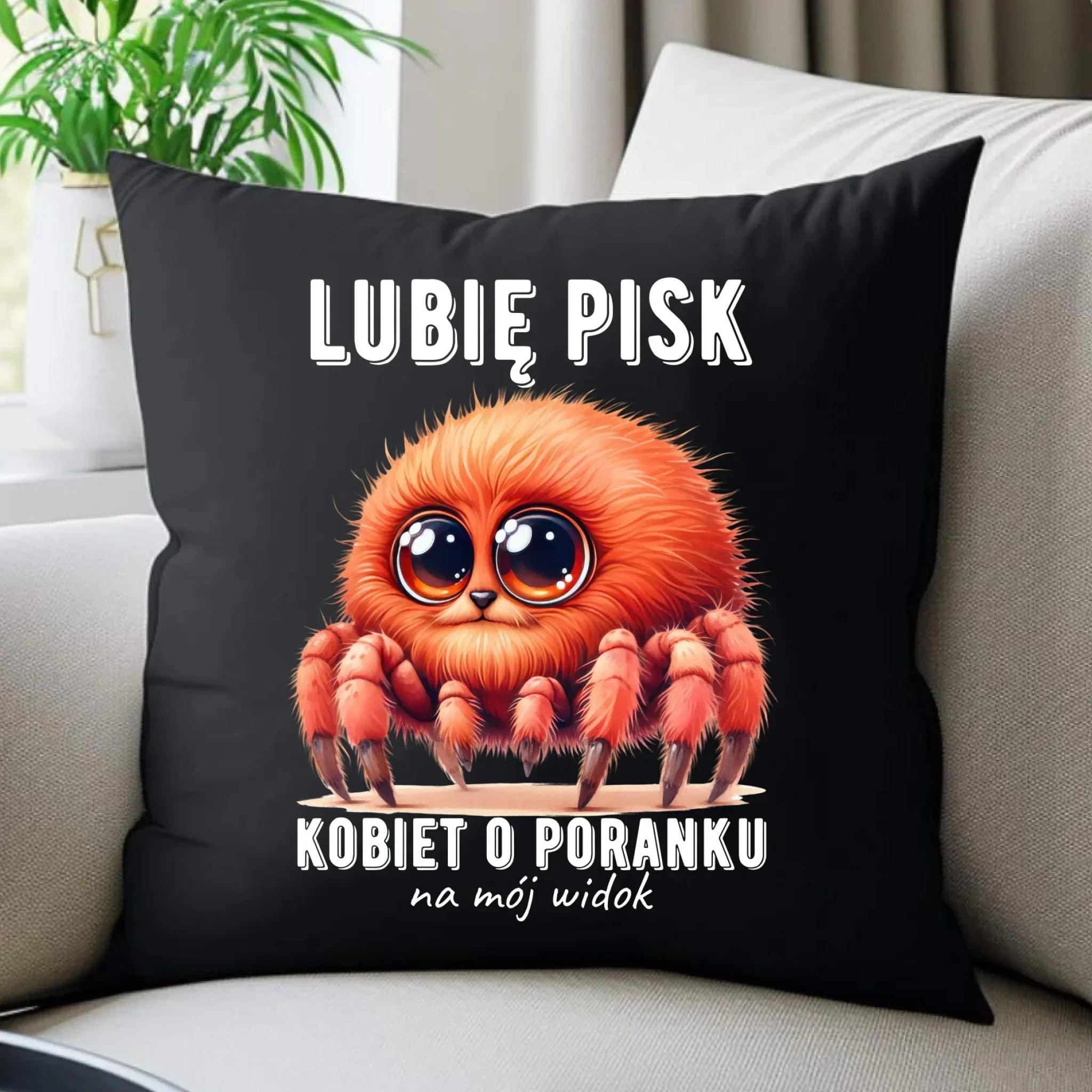 Poduszka dekoracyjna - prezent dla chłopaka - Lubię pisk kobiet DCH14 - StoryCups.pl