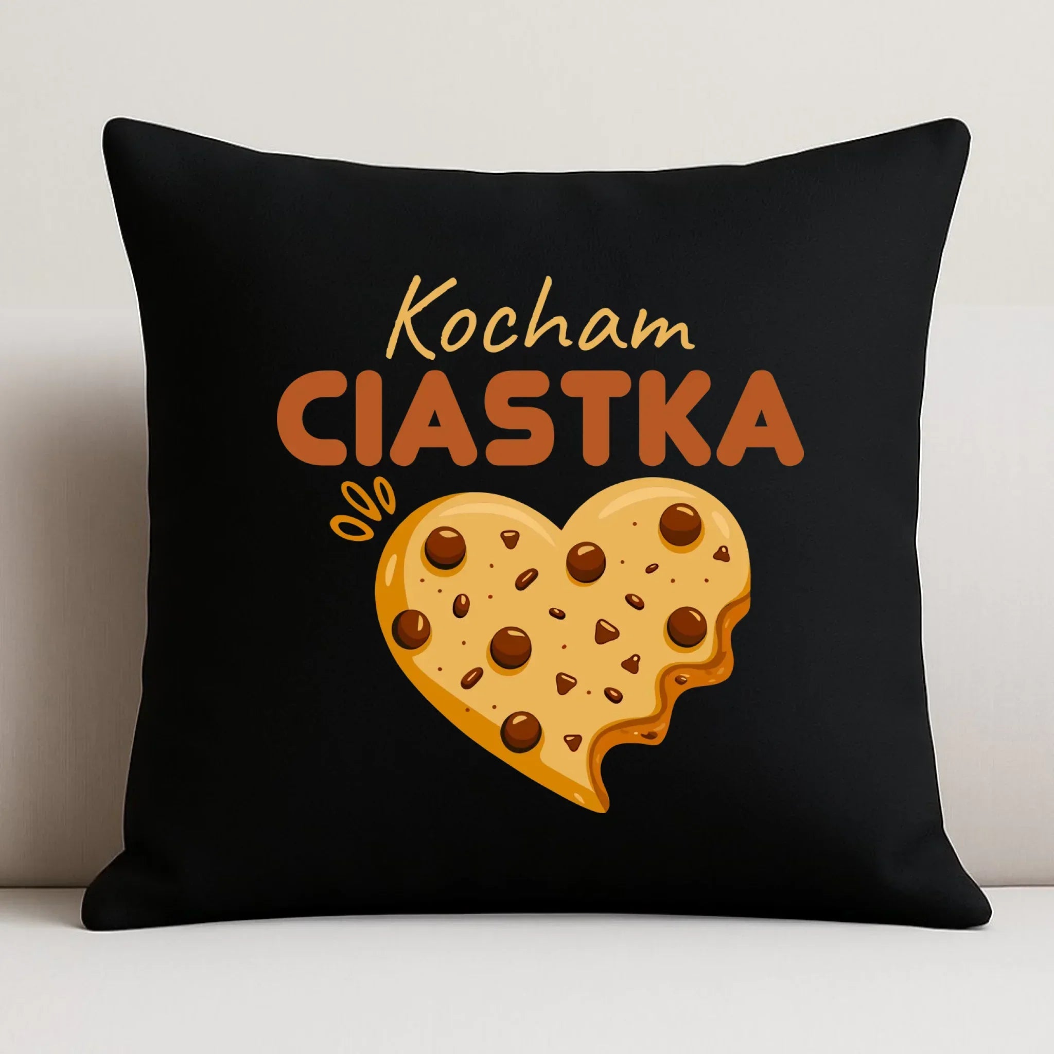 Poduszka dekoracyjna dla niej - Kocham Ciastka W53 - StoryCups.pl