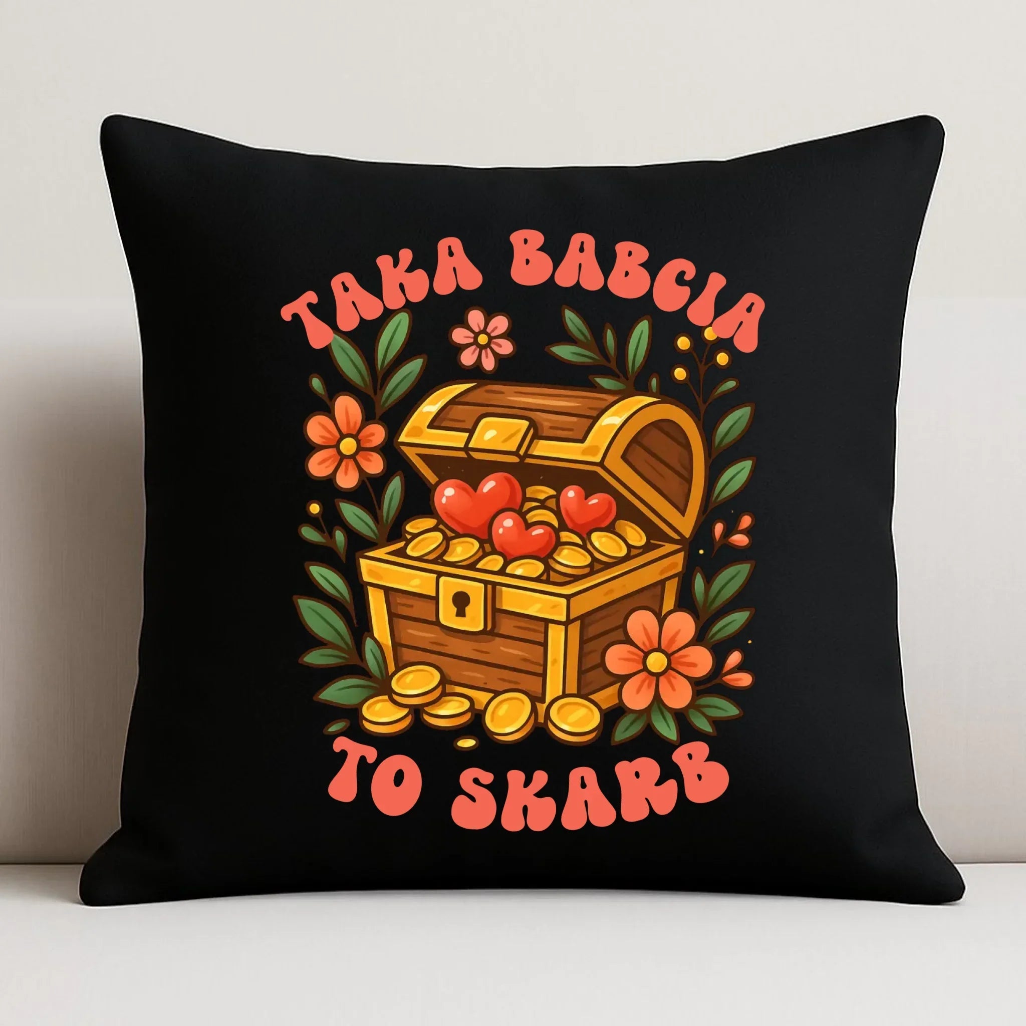 Poduszka dekoracyjna dla babci - Taka Babcia to skarb B19 - StoryCups.pl