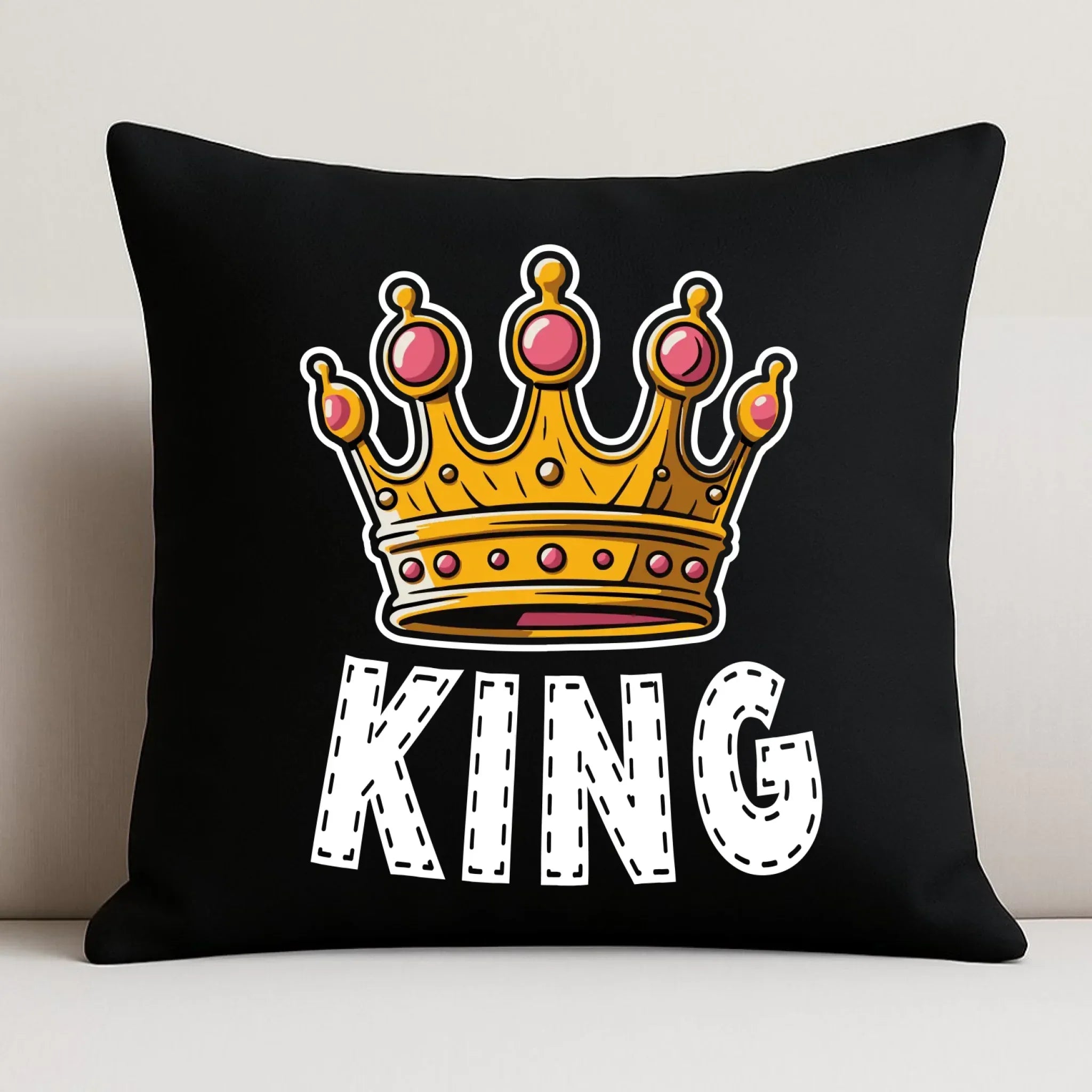 Poduszka dekoracyjna dla niego - King W41 - StoryCups.pl