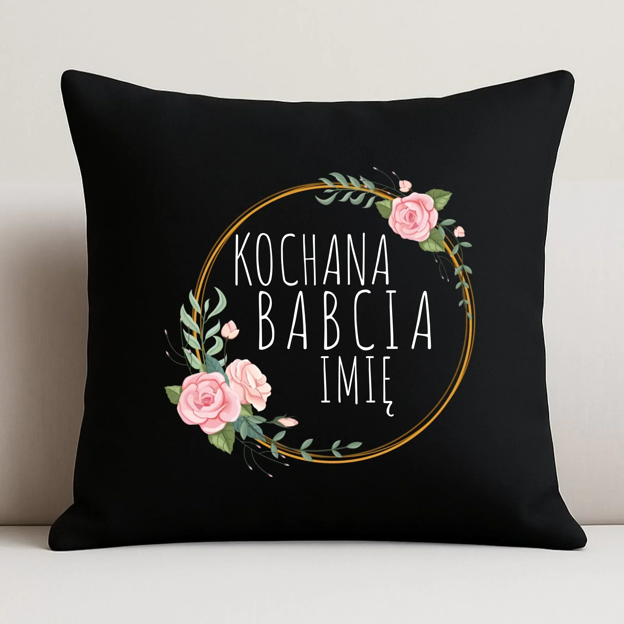 Poduszka dekoracyjna dla babci - Kochana Babcia - personalizowana B10 - StoryCups.pl