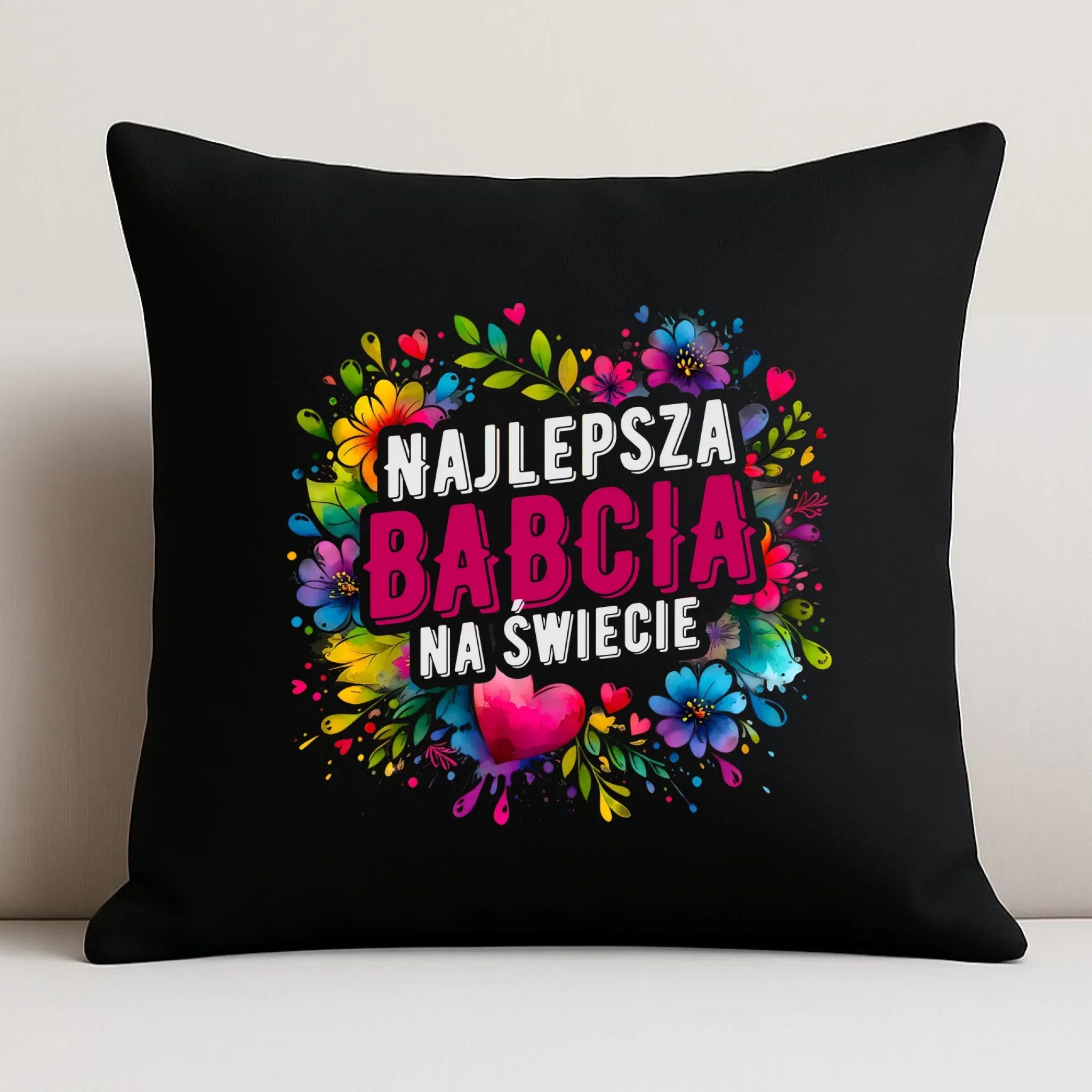 Poduszka dekoracyjna dla babci - Najlepsza Babcia na świecie B07 - StoryCups.pl
