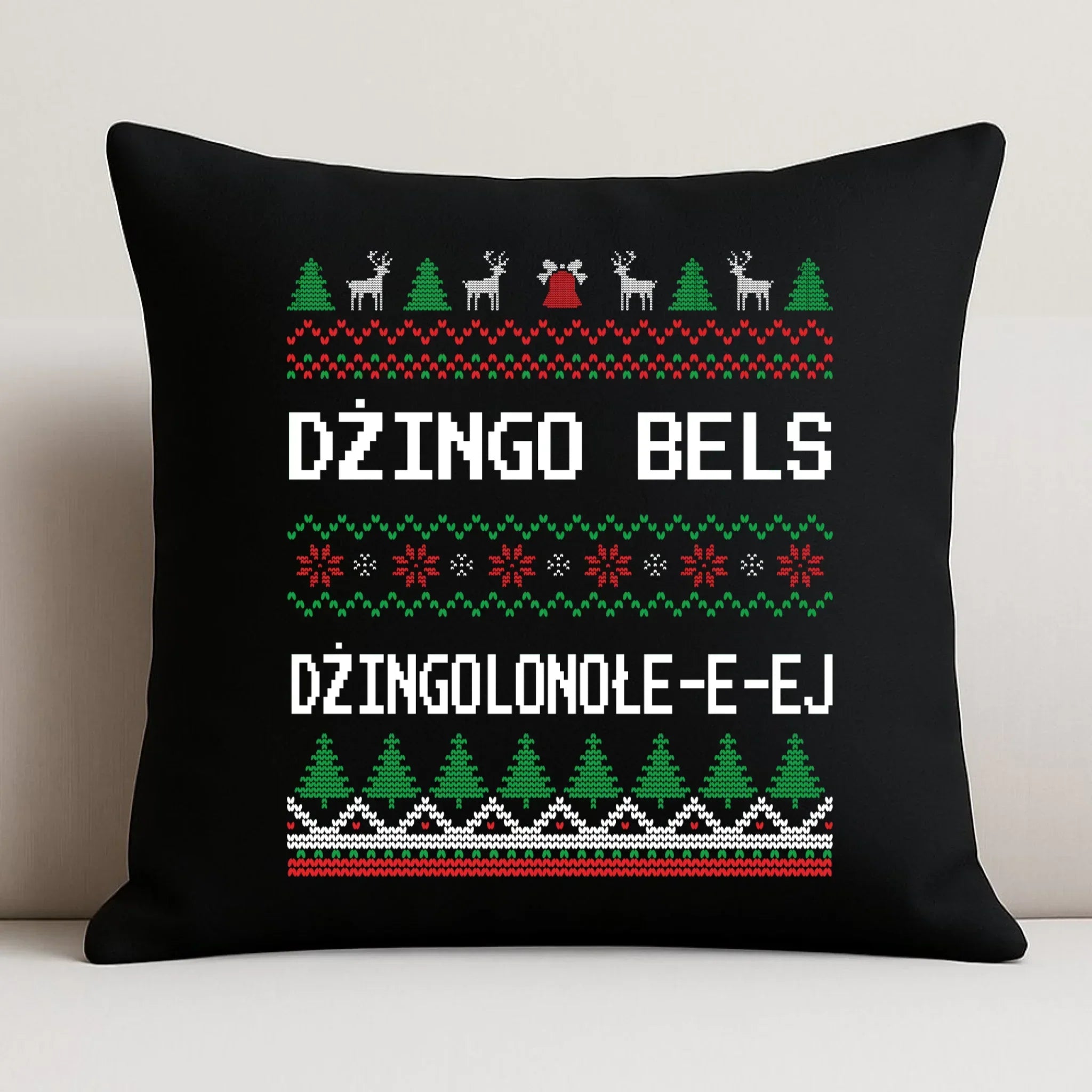 Poduszka dekoracyjna świąteczna - prezent na Święta - Dżingo bels BN11 - StoryCups.pl