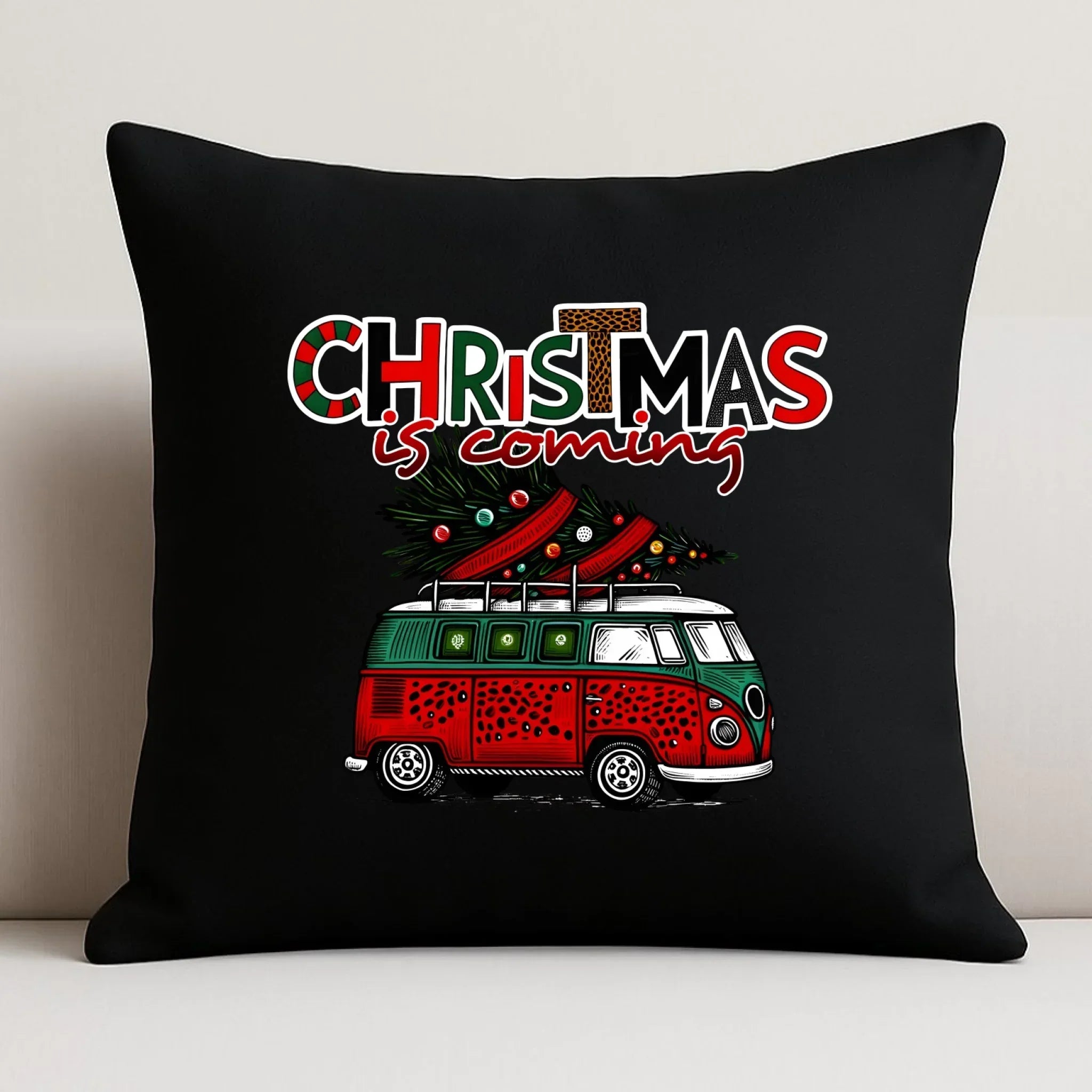 Poduszka dekoracyjna świąteczna - Kamper Christmas is coming BN42 - StoryCups.pl