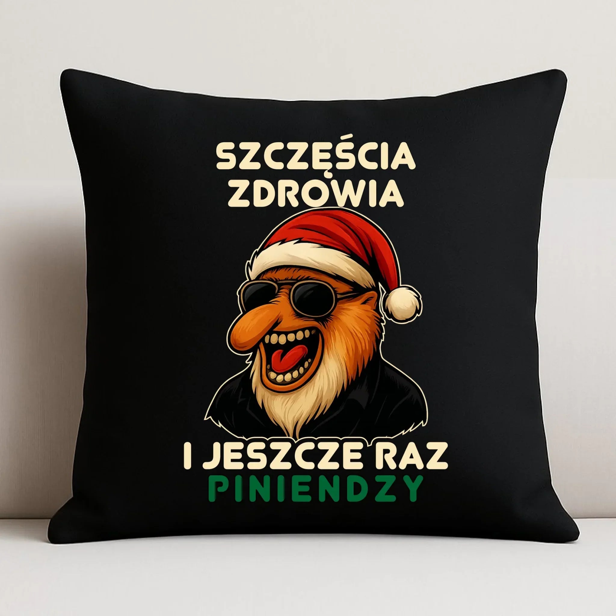 Poduszka dekoracyjna świąteczna - Janusz Nosacz - I jeszcze raz piniendzy BN111 - StoryCups.pl