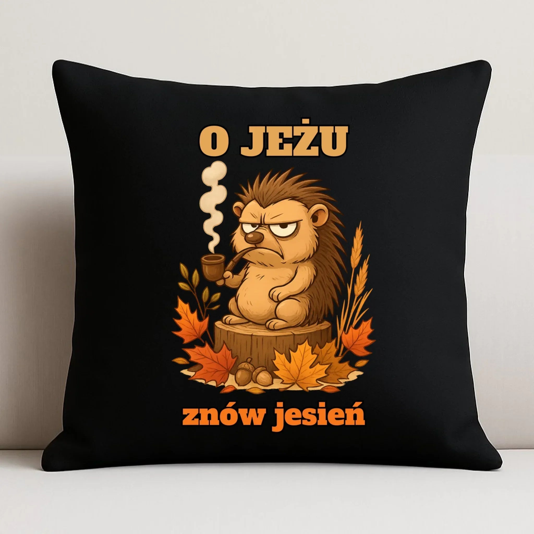 Poduszka dekoracyjna jesienna - O jeżu znów jesień JS20 - StoryCups.pl