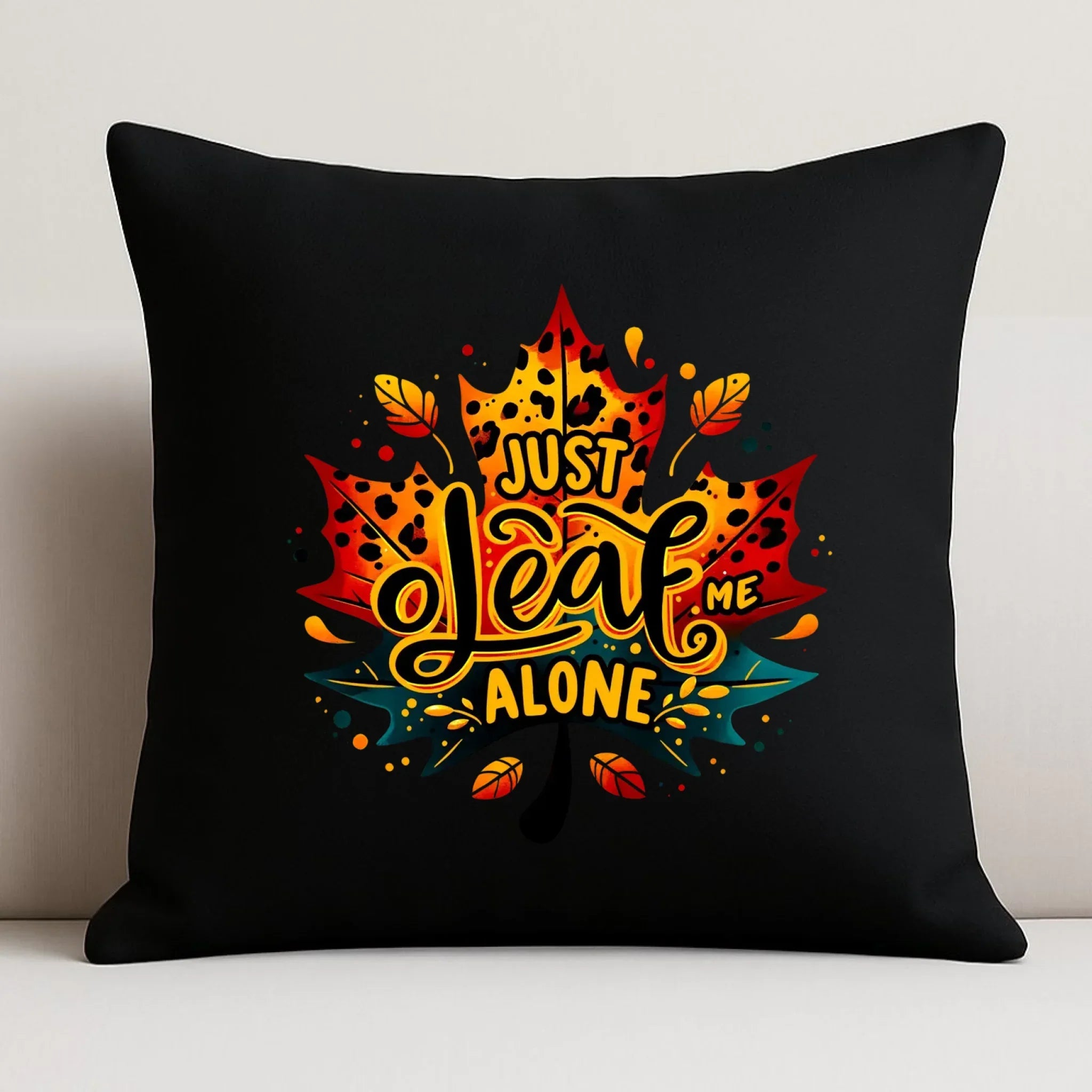 Poduszka dekoracyjna jesienna - Just leaf me alone JS22 - StoryCups.pl