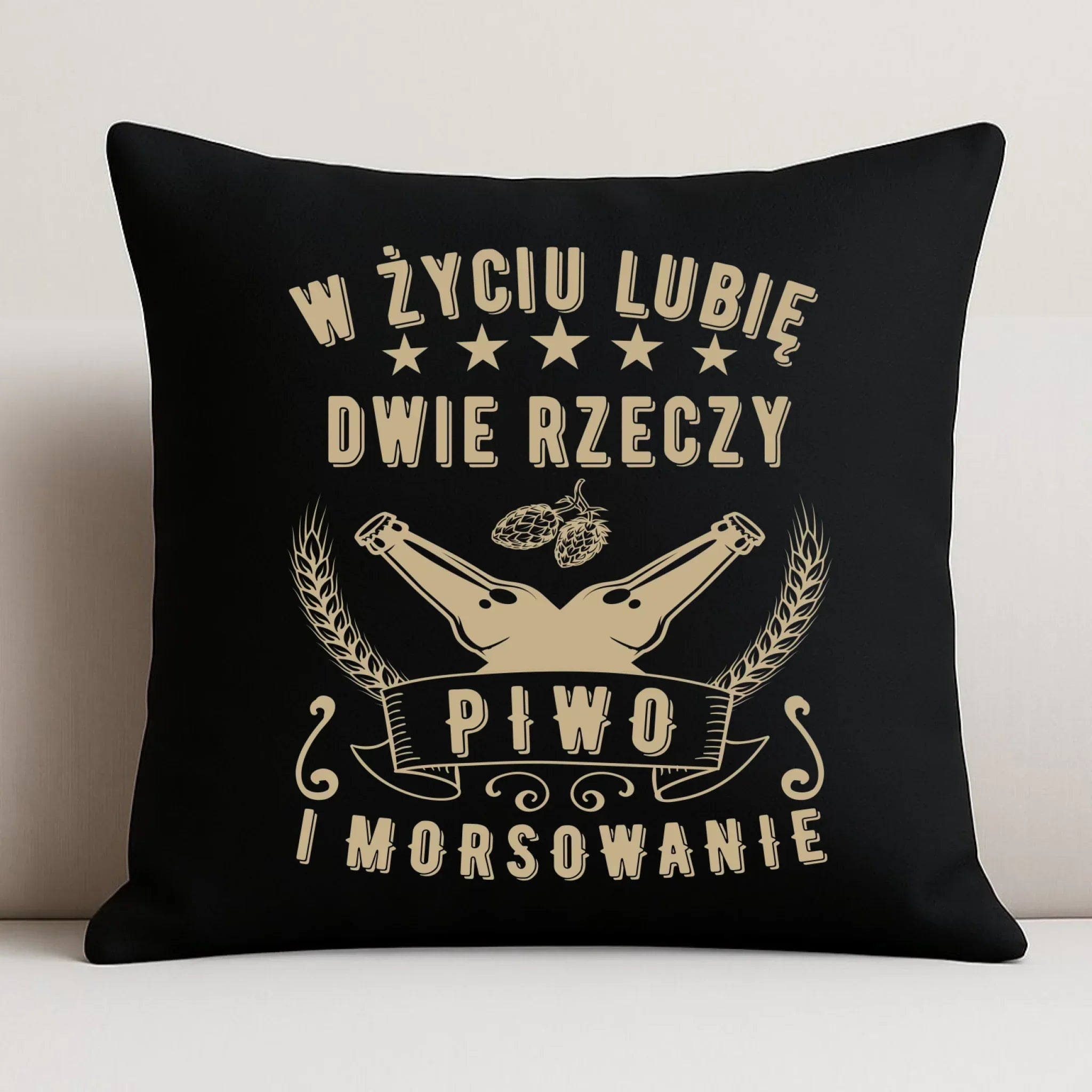 Poduszka dekoracyjna - prezent dla morsa - Piwo i morsowanie - Mors HM09 - StoryCups.pl