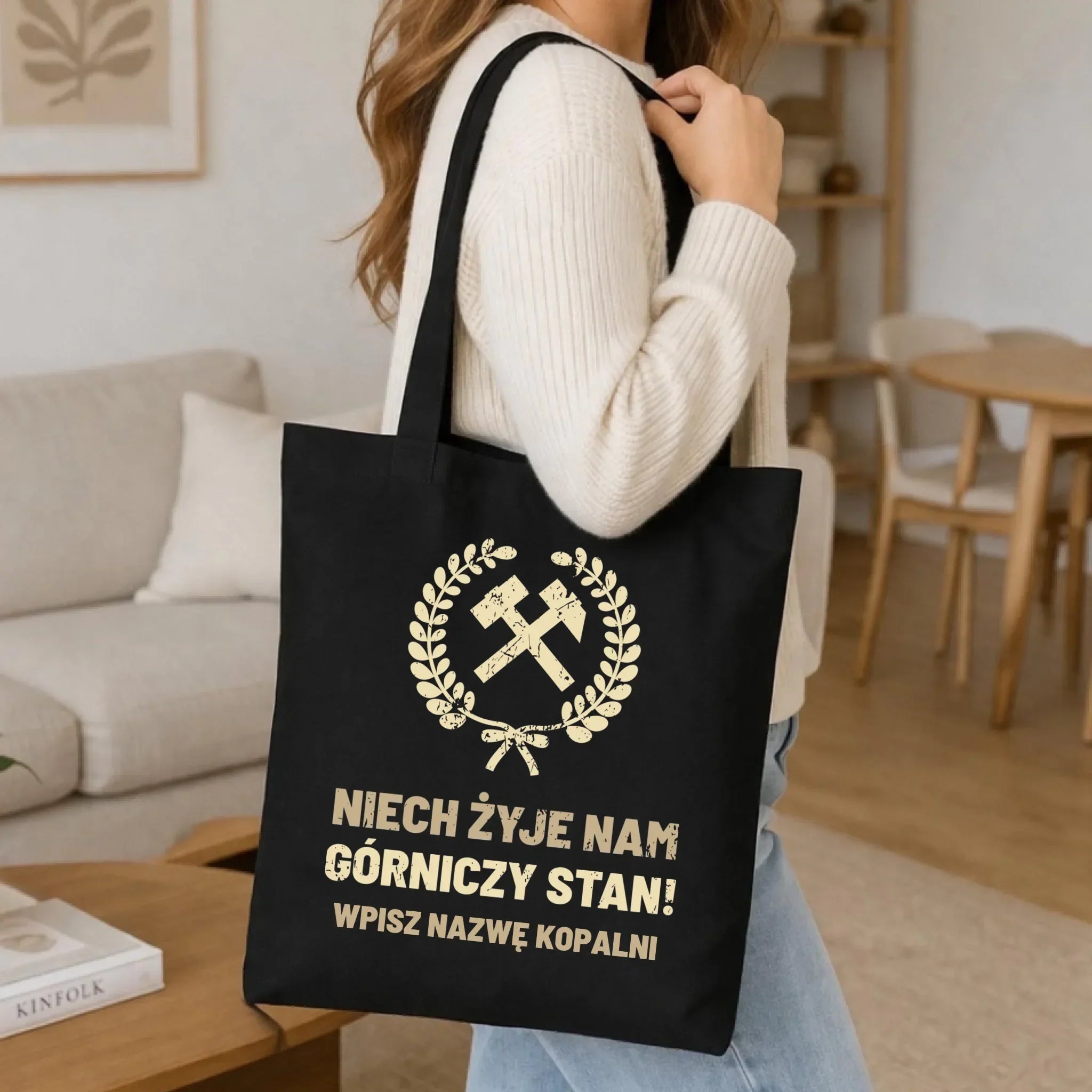 Torba - prezent dla górnika - Niech żyje nam górniczy stan - personalizowana G24 - StoryCups.pl