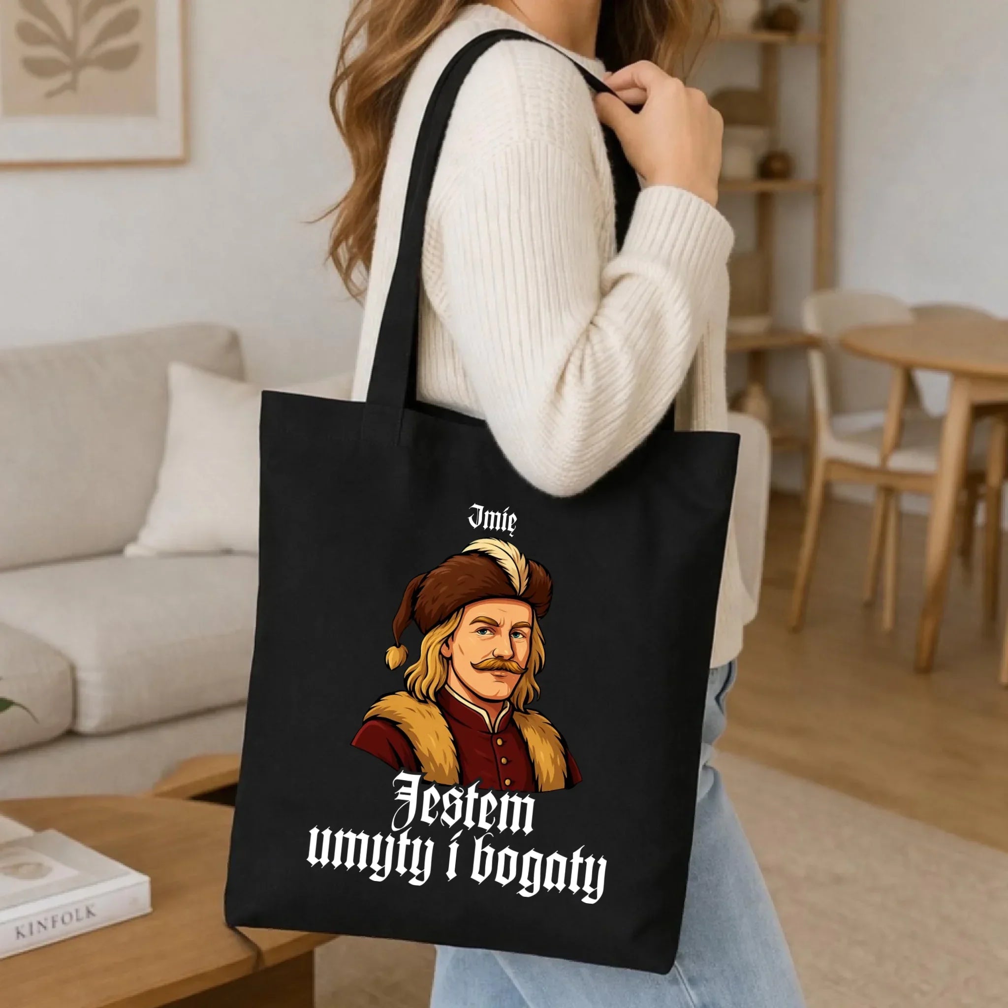 Torba - Jestem umyty i bogaty - dla fanów serialu 1670 - personalizowana H60 - StoryCups.pl