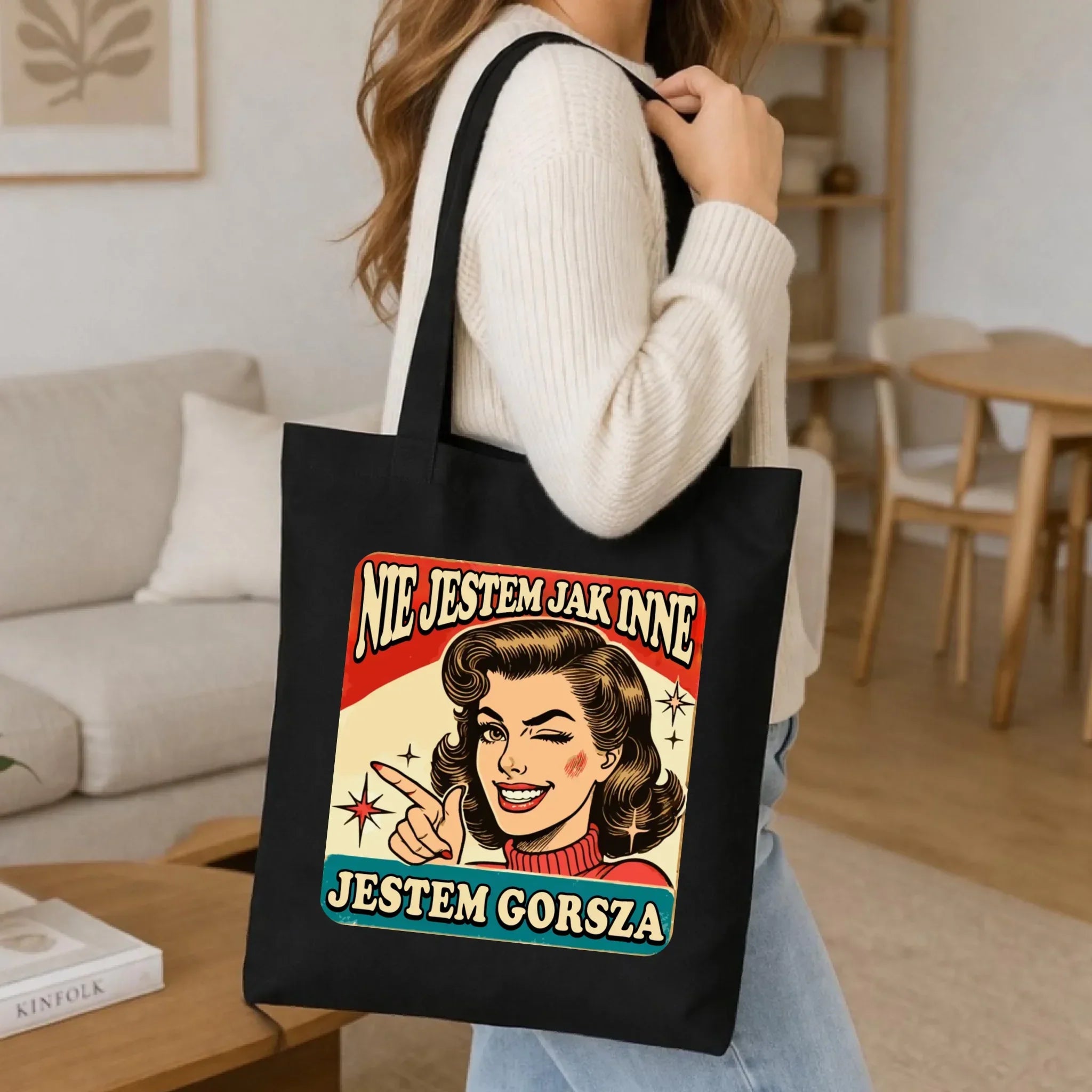 Torba - Nie jestem jak inne, jestem gorsza - w stylu retro DZ07 - StoryCups.pl