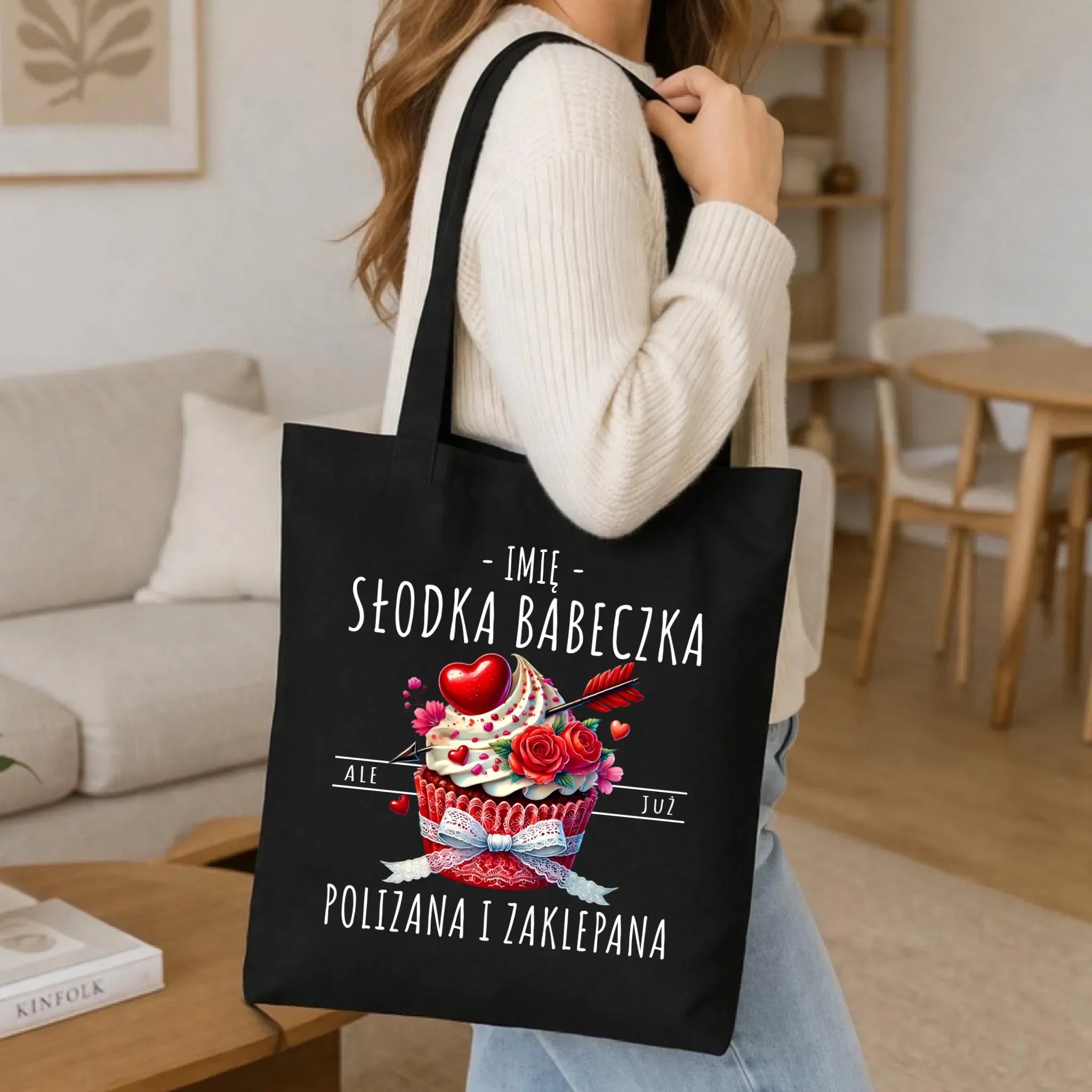 Torba - Słodka babeczka polizana i zaklepana - personalizowana W37 - StoryCups.pl