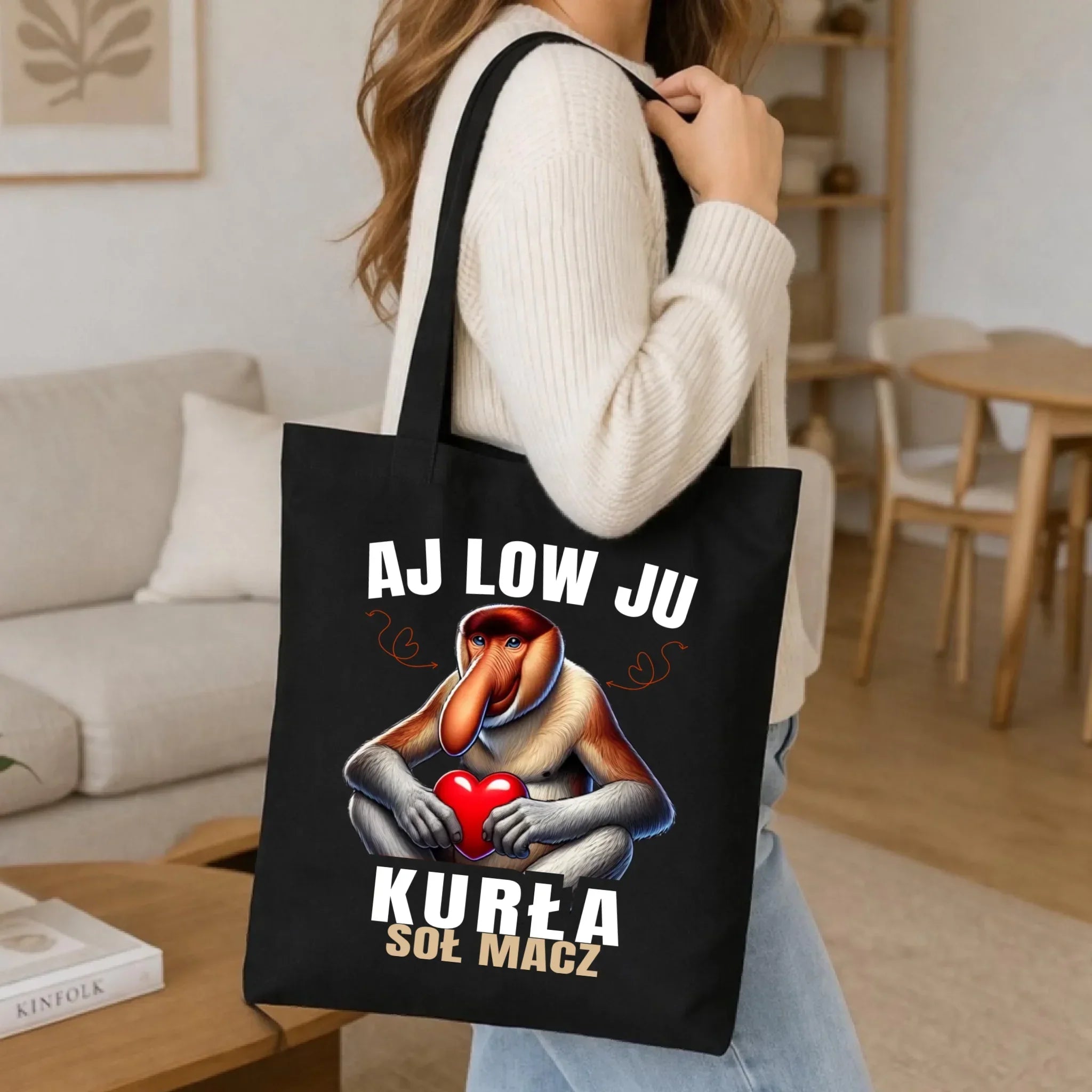 Torba dla par - Janusz nosacz - Aj low ju kurła W26 - StoryCups.pl